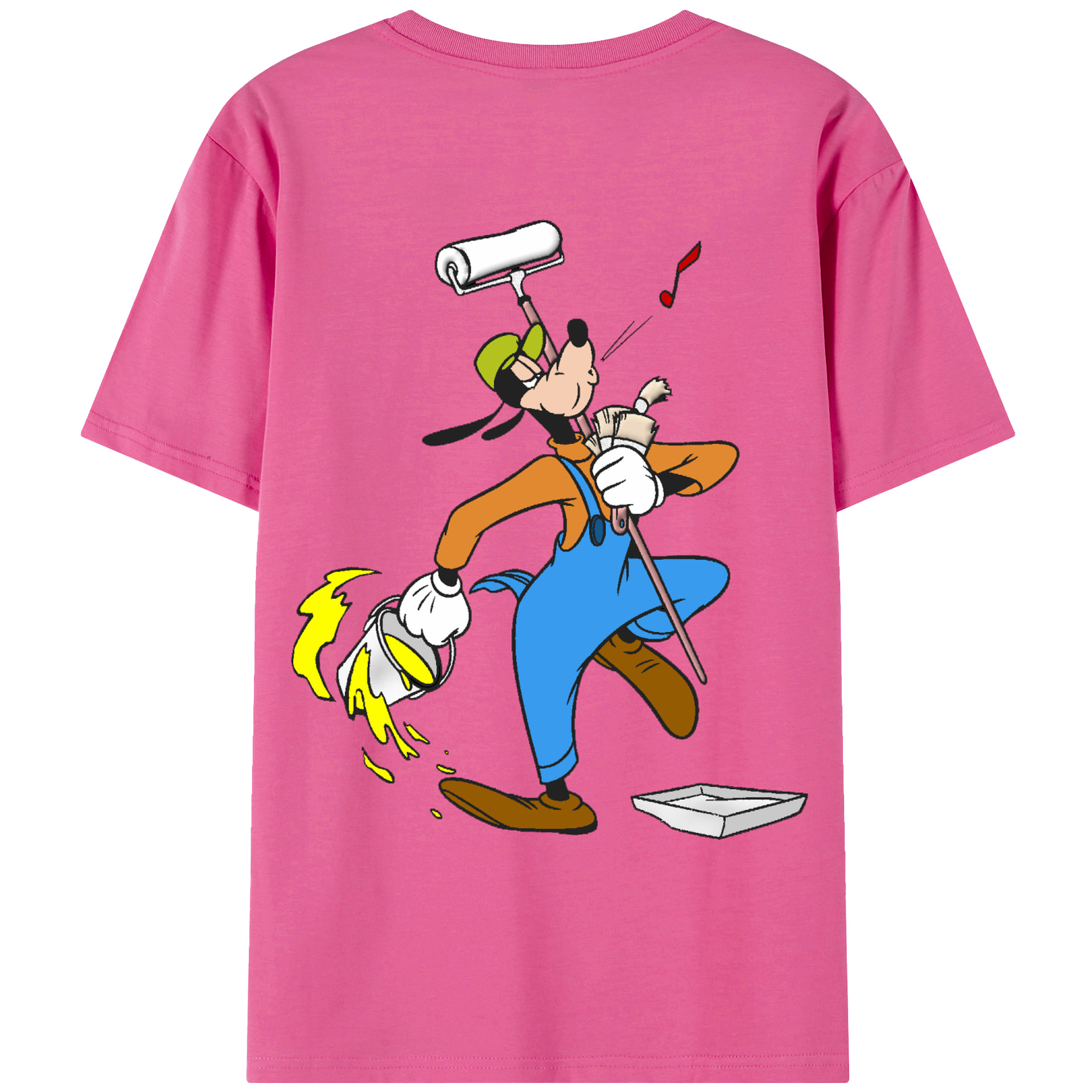 （画像用） ミッキーマウス Mickey Mouse レディース半袖Tシャツ(バックプリント)