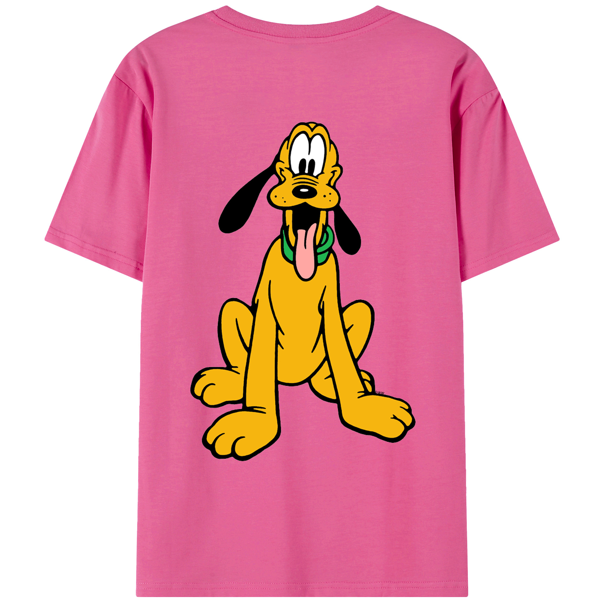 （画像用） ミッキーマウス Mickey Mouse レディース半袖Tシャツ(バックプリント)