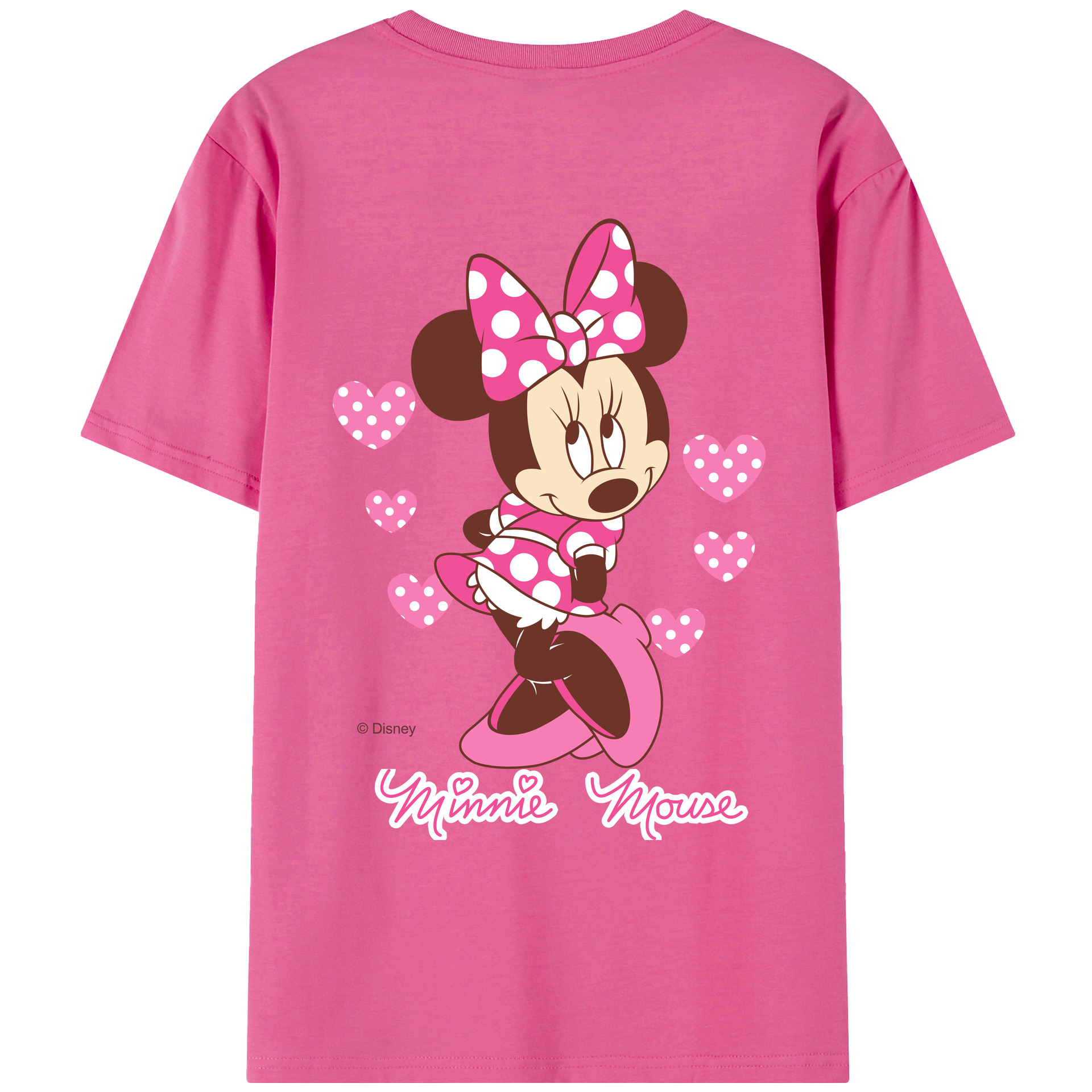 （画像用） ミッキーマウス Mickey Mouse レディース半袖Tシャツ(バックプリント)