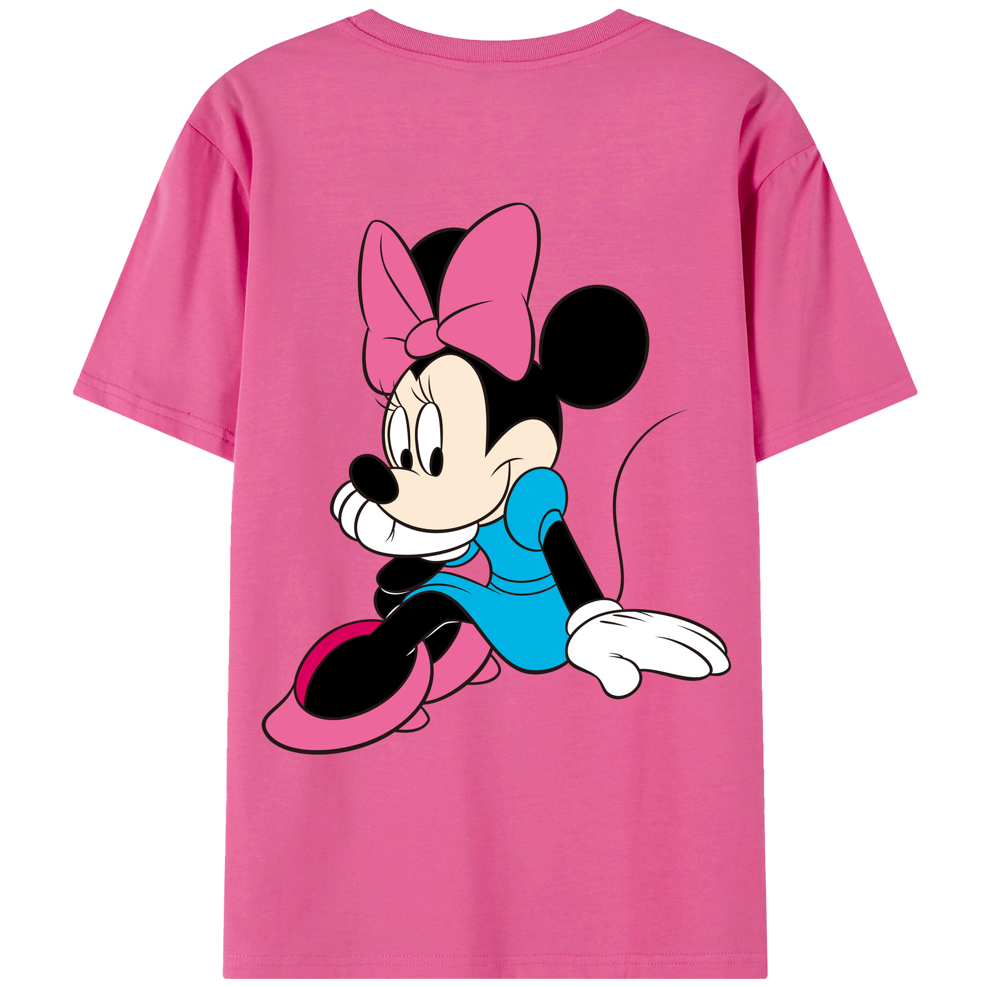 （画像用） ミッキーマウス Mickey Mouse レディース半袖Tシャツ(バックプリント)
