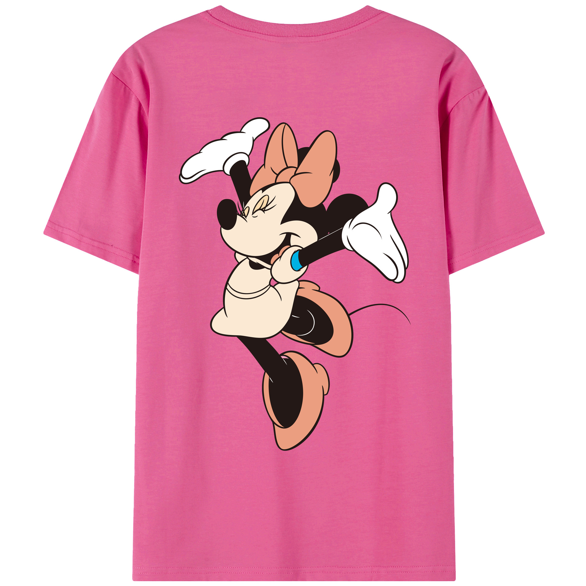 （画像用） ミッキーマウス Mickey Mouse レディース半袖Tシャツ(バックプリント)