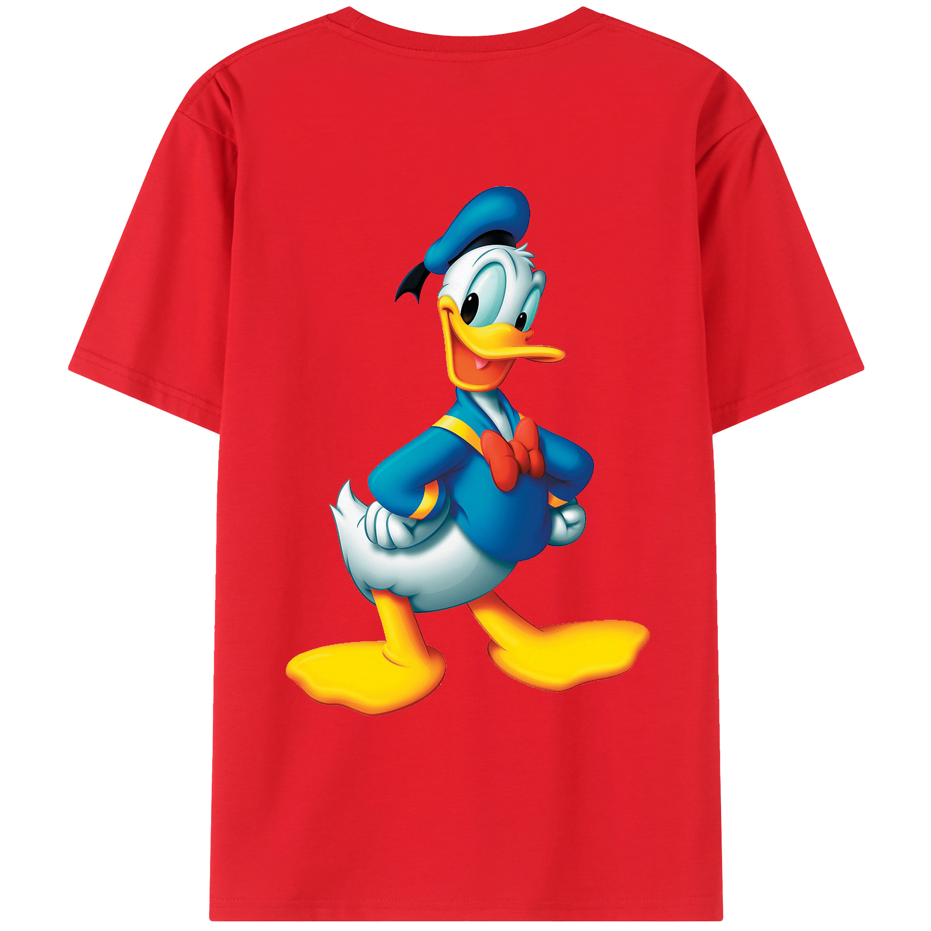 （画像用） ミッキーマウス Mickey Mouse レディース半袖Tシャツ(バックプリント)