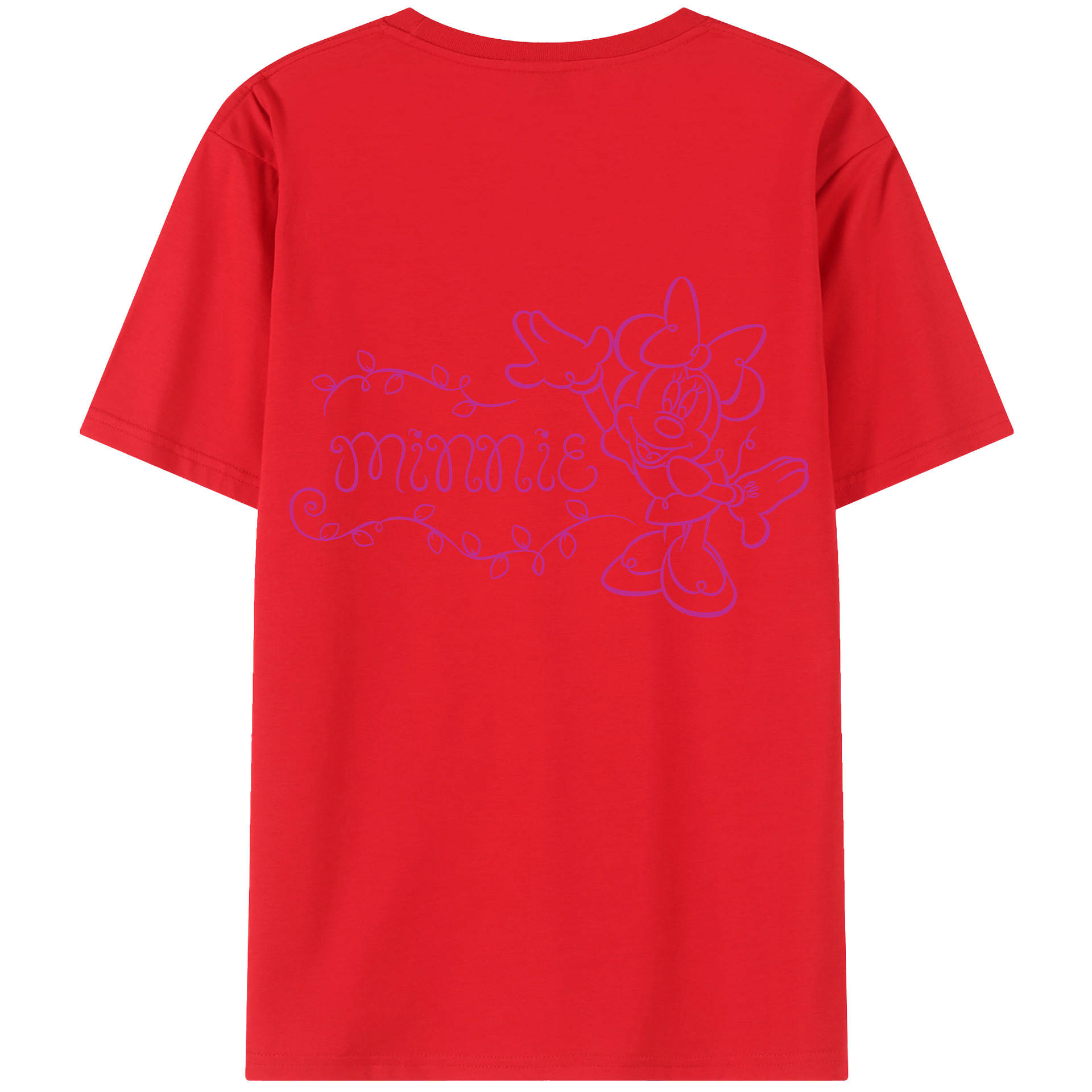 （画像用） ミッキーマウス Mickey Mouse レディース半袖Tシャツ(バックプリント)