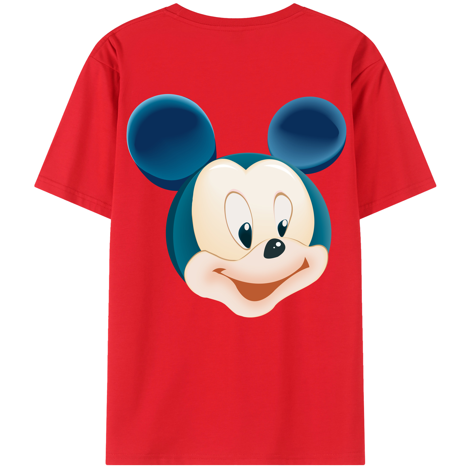 （画像用） ミッキーマウス Mickey Mouse レディース半袖Tシャツ(バックプリント)