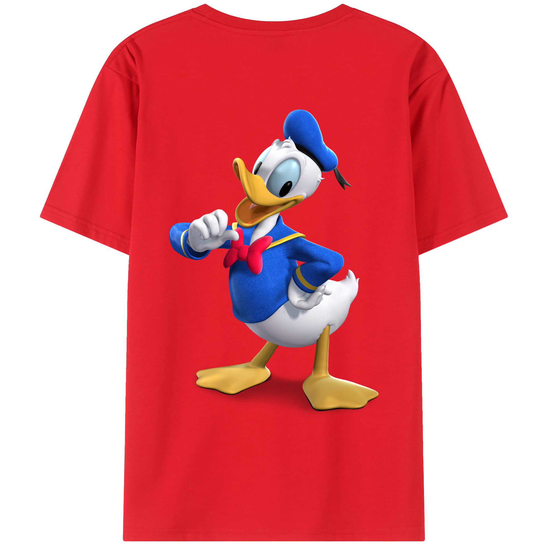 （画像用） ミッキーマウス Mickey Mouse レディース半袖Tシャツ(バックプリント)