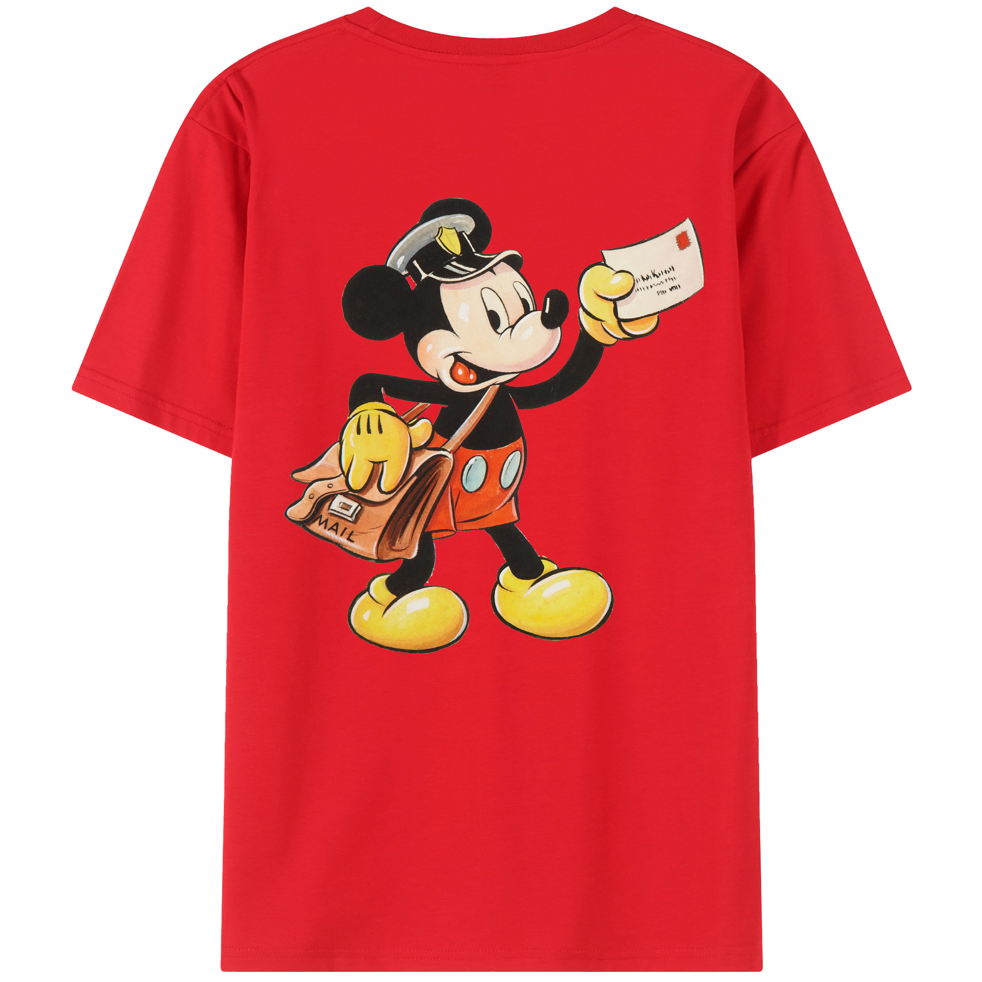 （画像用） ミッキーマウス Mickey Mouse レディース半袖Tシャツ(バックプリント)