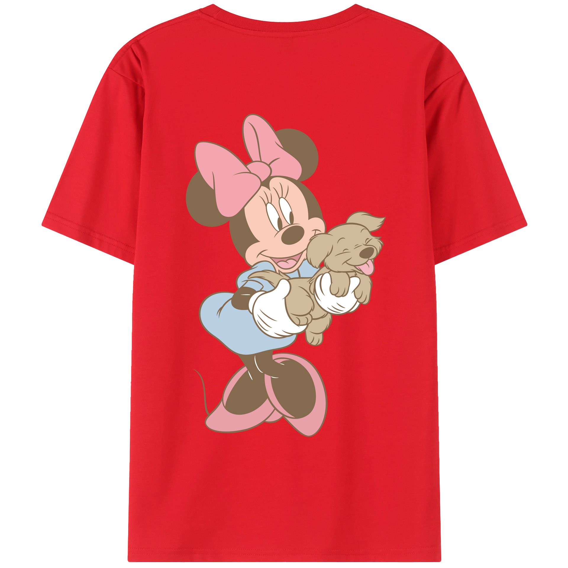 （画像用） ミッキーマウス Mickey Mouse レディース半袖Tシャツ(バックプリント)