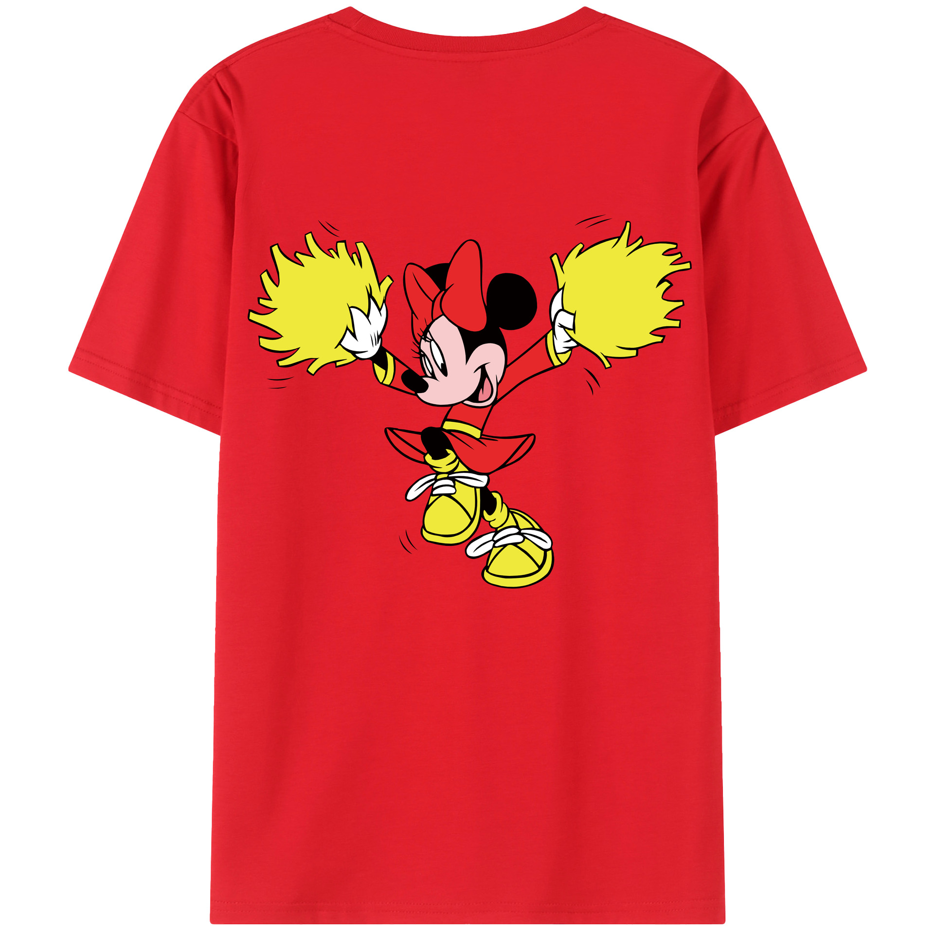 （画像用） ミッキーマウス Mickey Mouse レディース半袖Tシャツ(バックプリント)