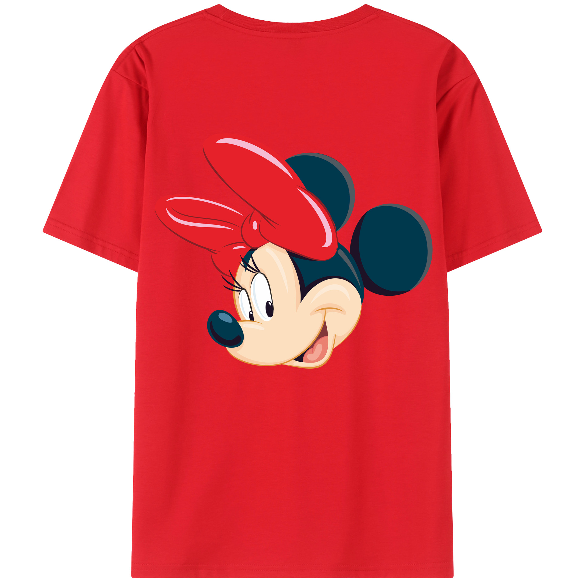 （画像用） ミッキーマウス Mickey Mouse レディース半袖Tシャツ(バックプリント)