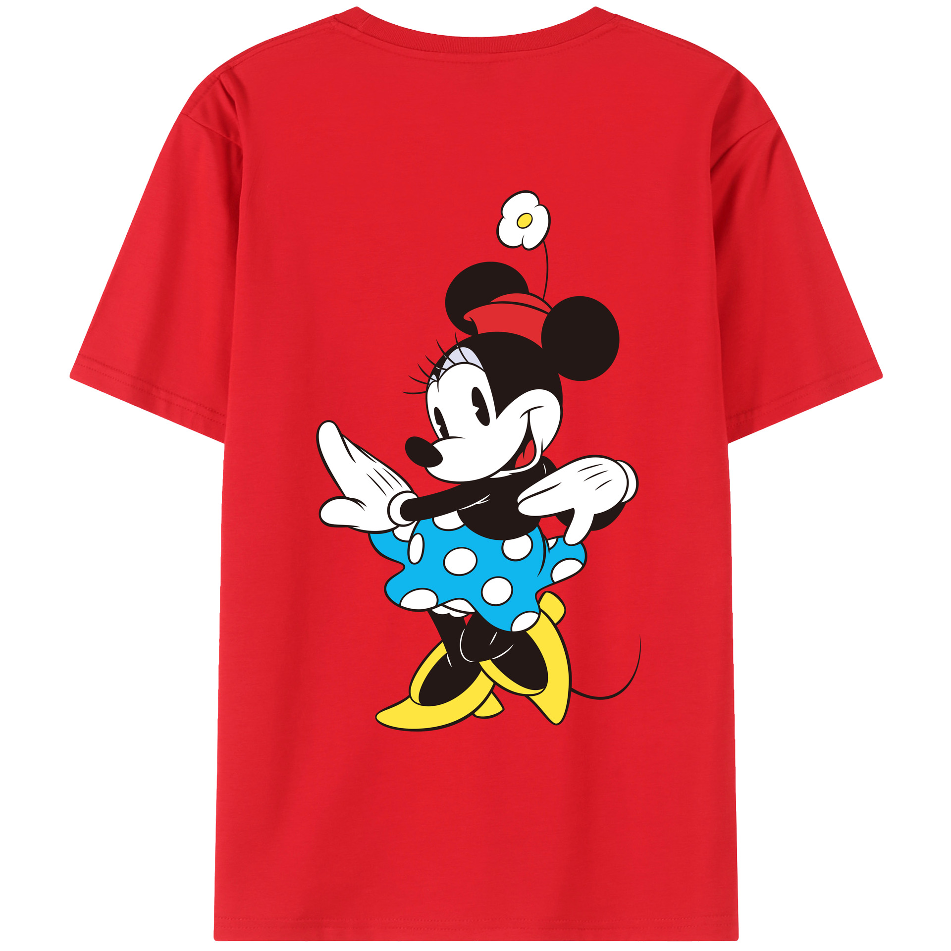 （画像用） ミッキーマウス Mickey Mouse レディース半袖Tシャツ(バックプリント)