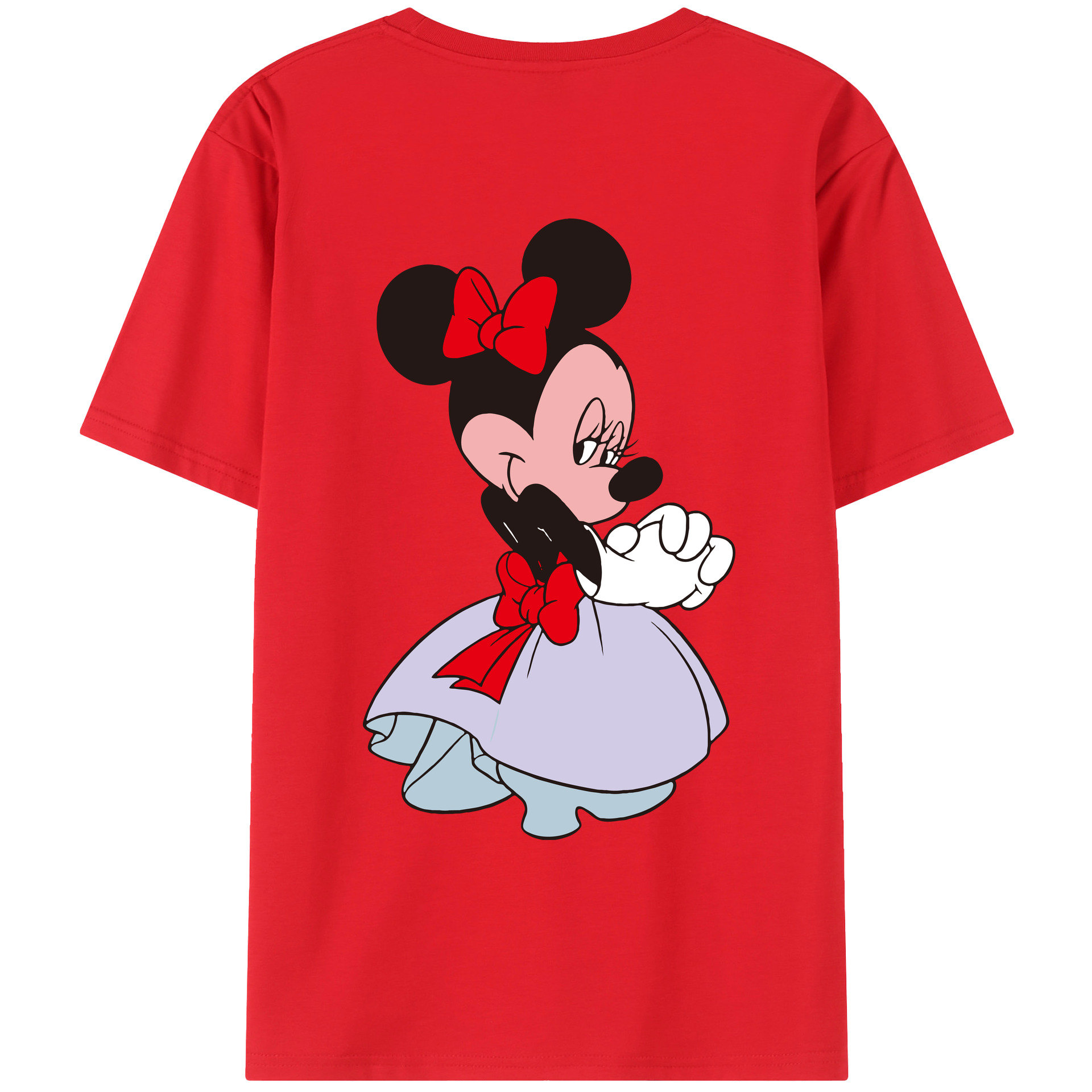 （画像用） ミッキーマウス Mickey Mouse レディース半袖Tシャツ(バックプリント)