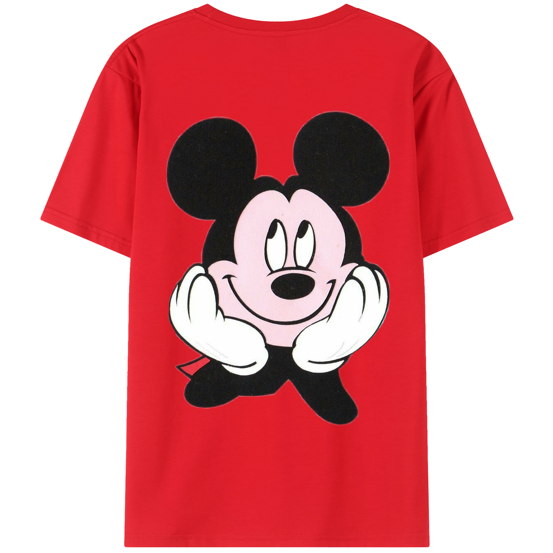 （画像用） ミッキーマウス Mickey Mouse レディース半袖Tシャツ(バックプリント)