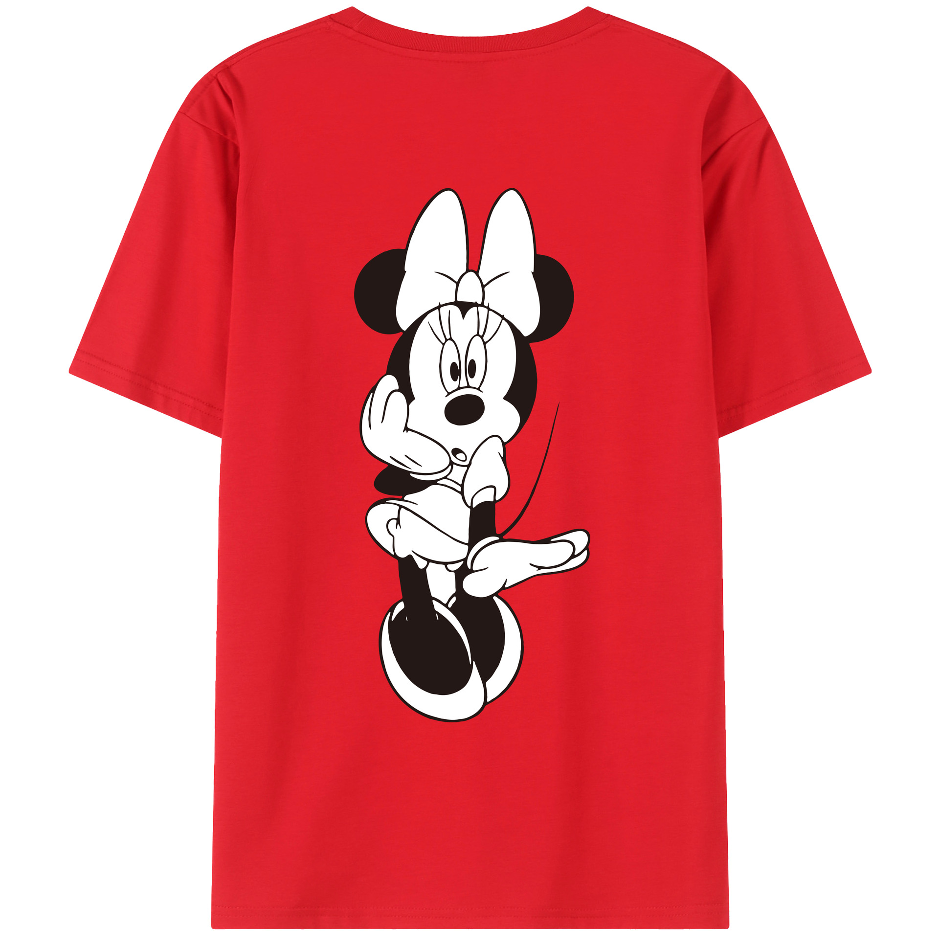 （画像用） ミッキーマウス Mickey Mouse レディース半袖Tシャツ(バックプリント)