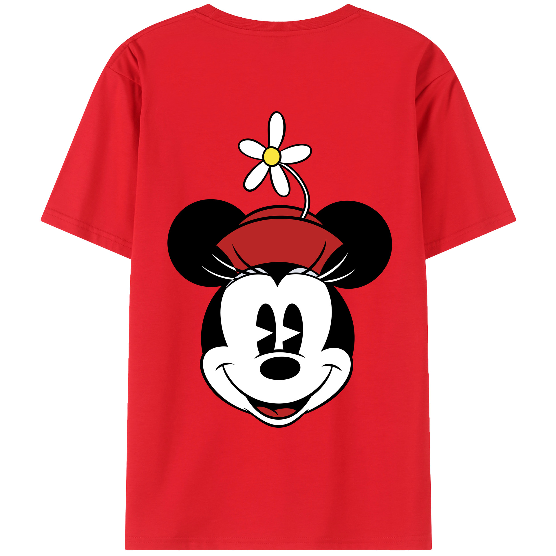 （画像用） ミッキーマウス Mickey Mouse レディース半袖Tシャツ(バックプリント)