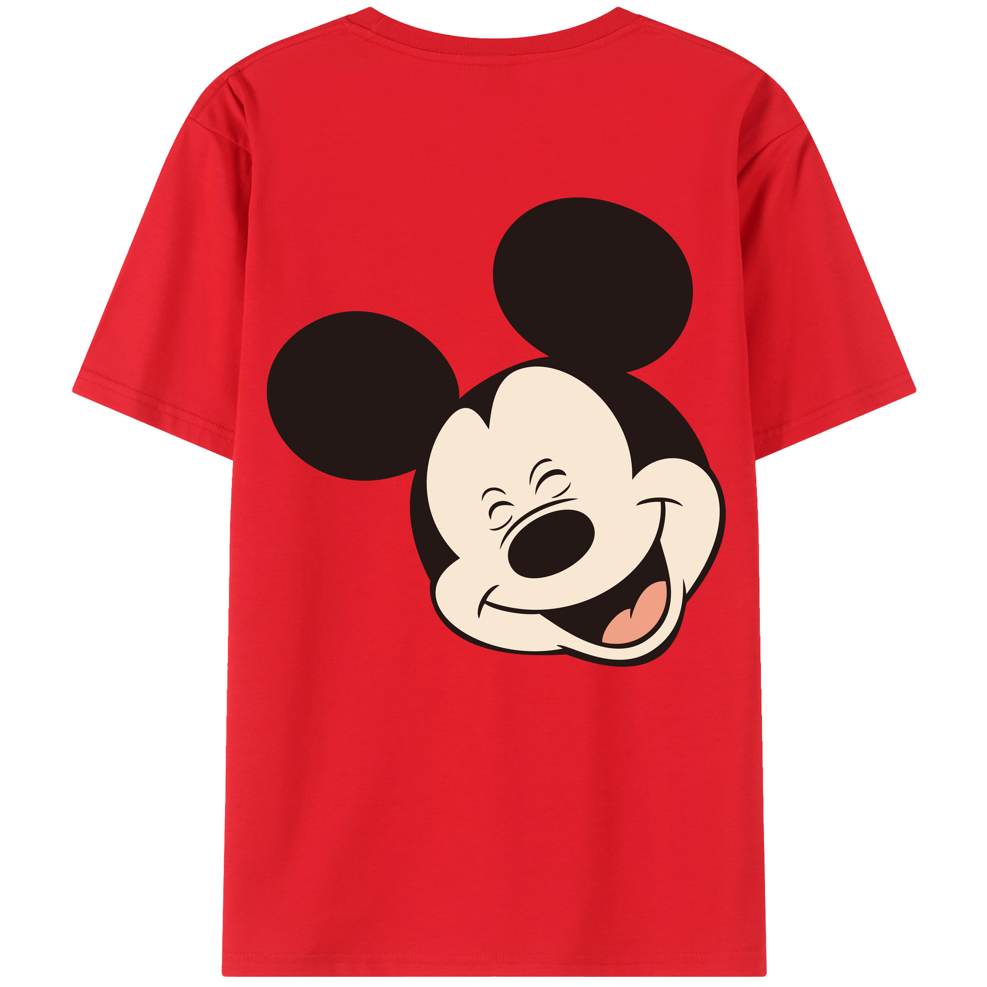 （画像用） ミッキーマウス Mickey Mouse レディース半袖Tシャツ(バックプリント)