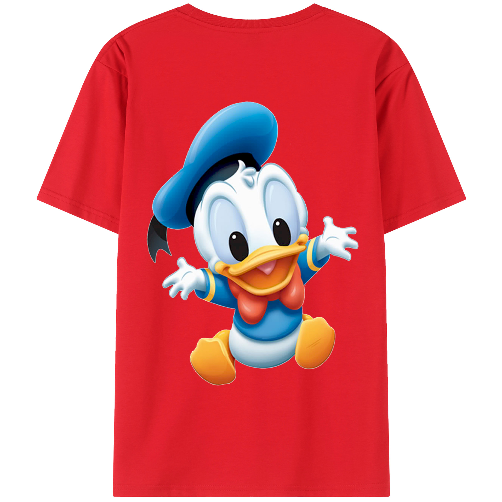 （画像用） ミッキーマウス Mickey Mouse レディース半袖Tシャツ(バックプリント)