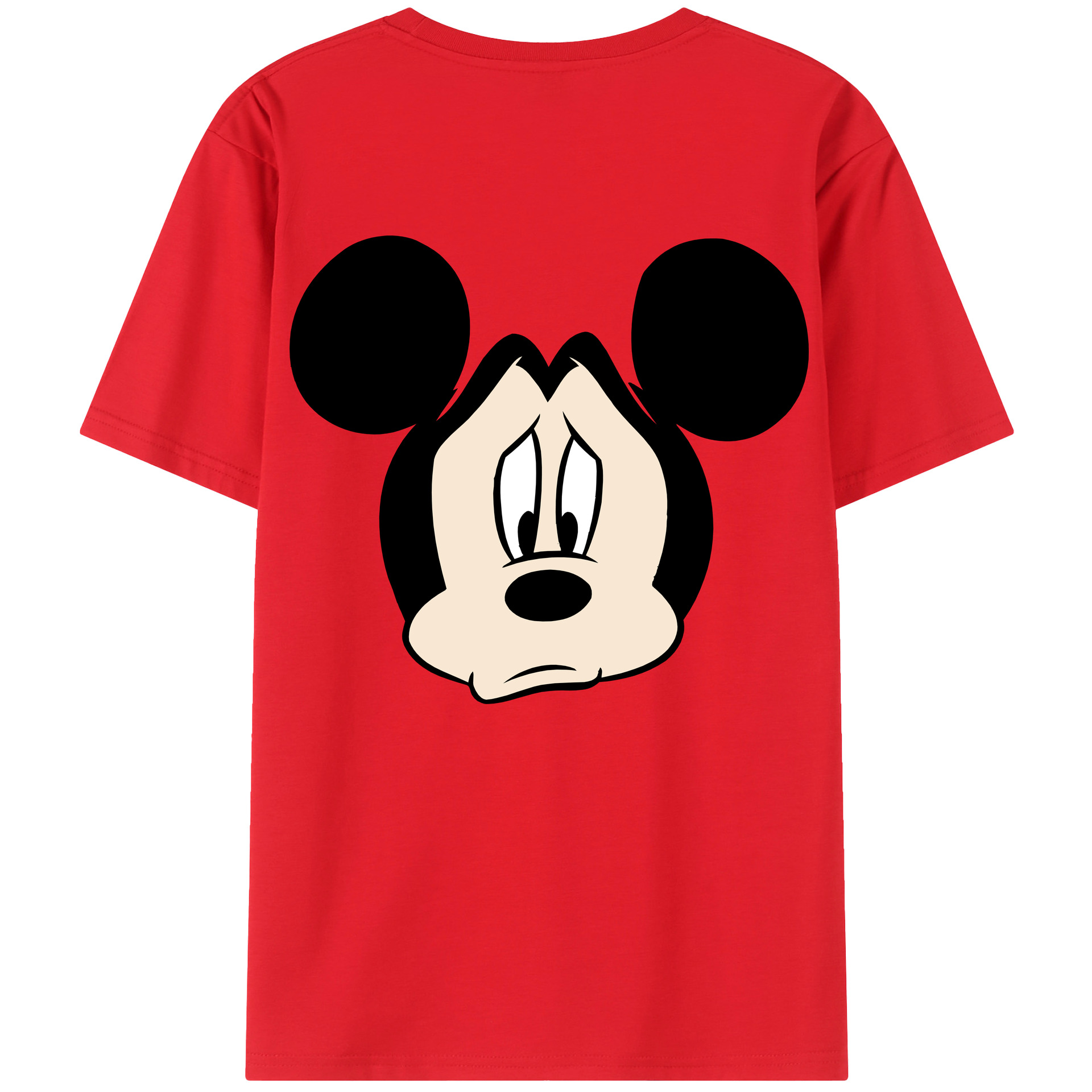 （画像用） ミッキーマウス Mickey Mouse レディース半袖Tシャツ(バックプリント)