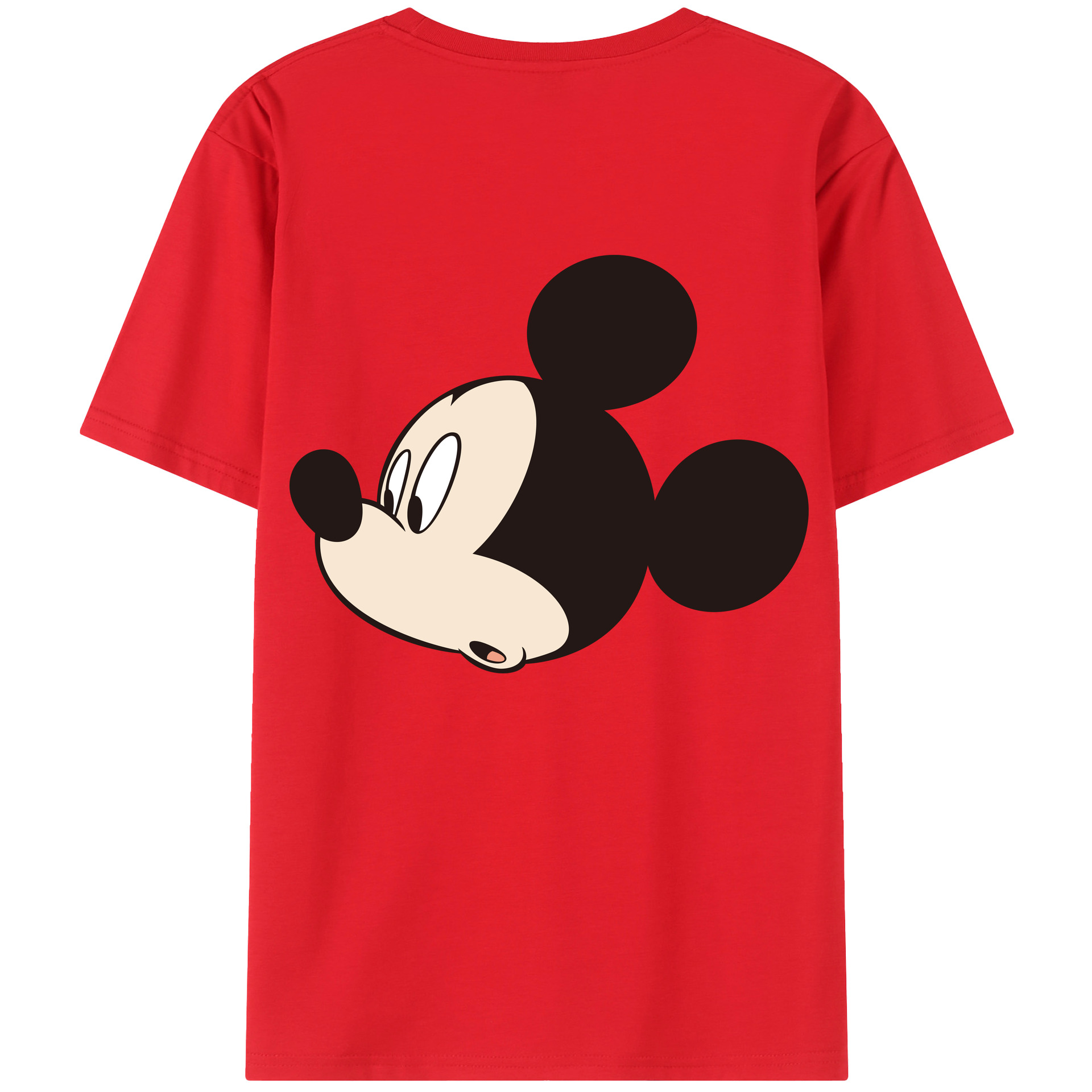 （画像用） ミッキーマウス Mickey Mouse レディース半袖Tシャツ(バックプリント)