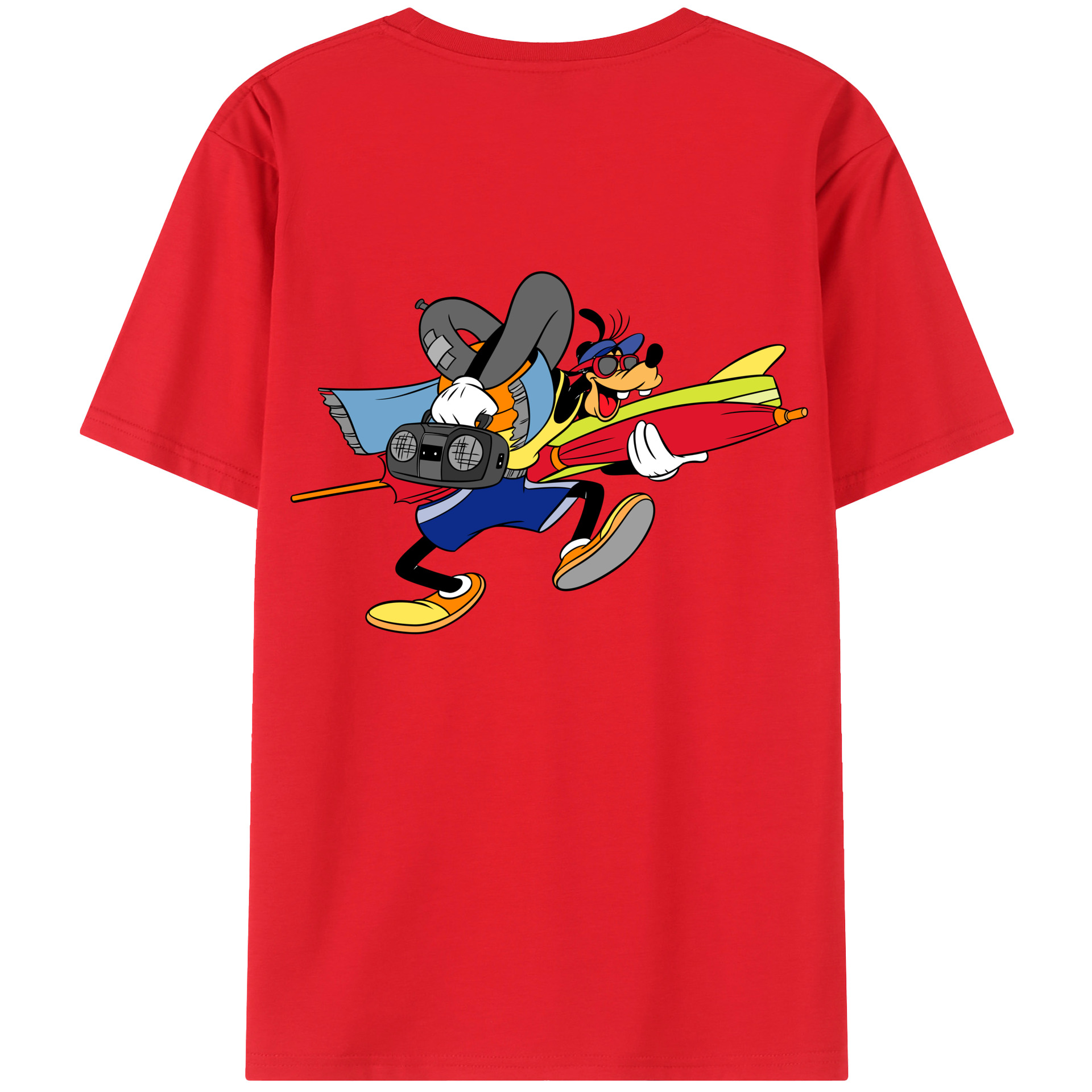 （画像用） ミッキーマウス Mickey Mouse レディース半袖Tシャツ(バックプリント)