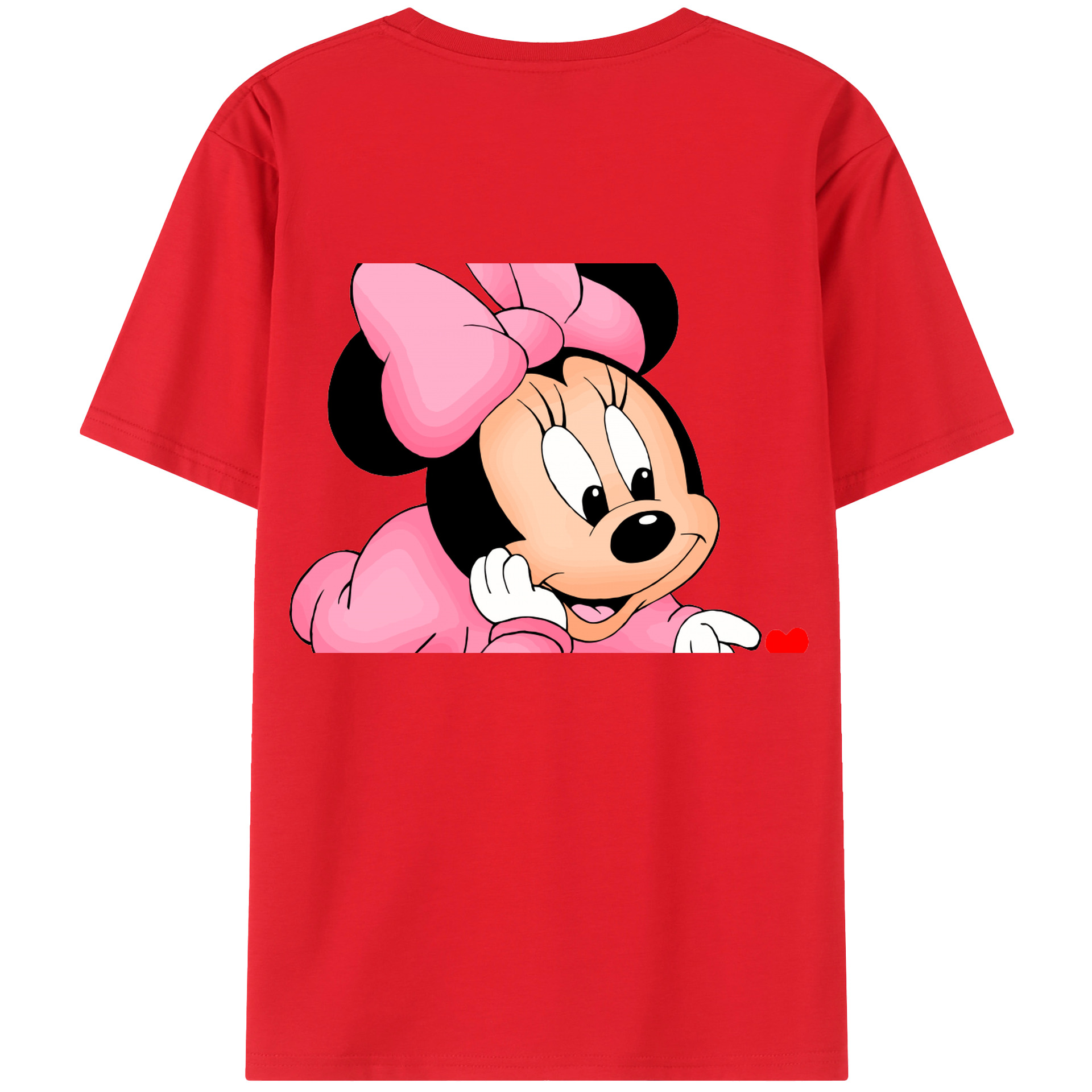 （画像用） ミッキーマウス Mickey Mouse レディース半袖Tシャツ(バックプリント)