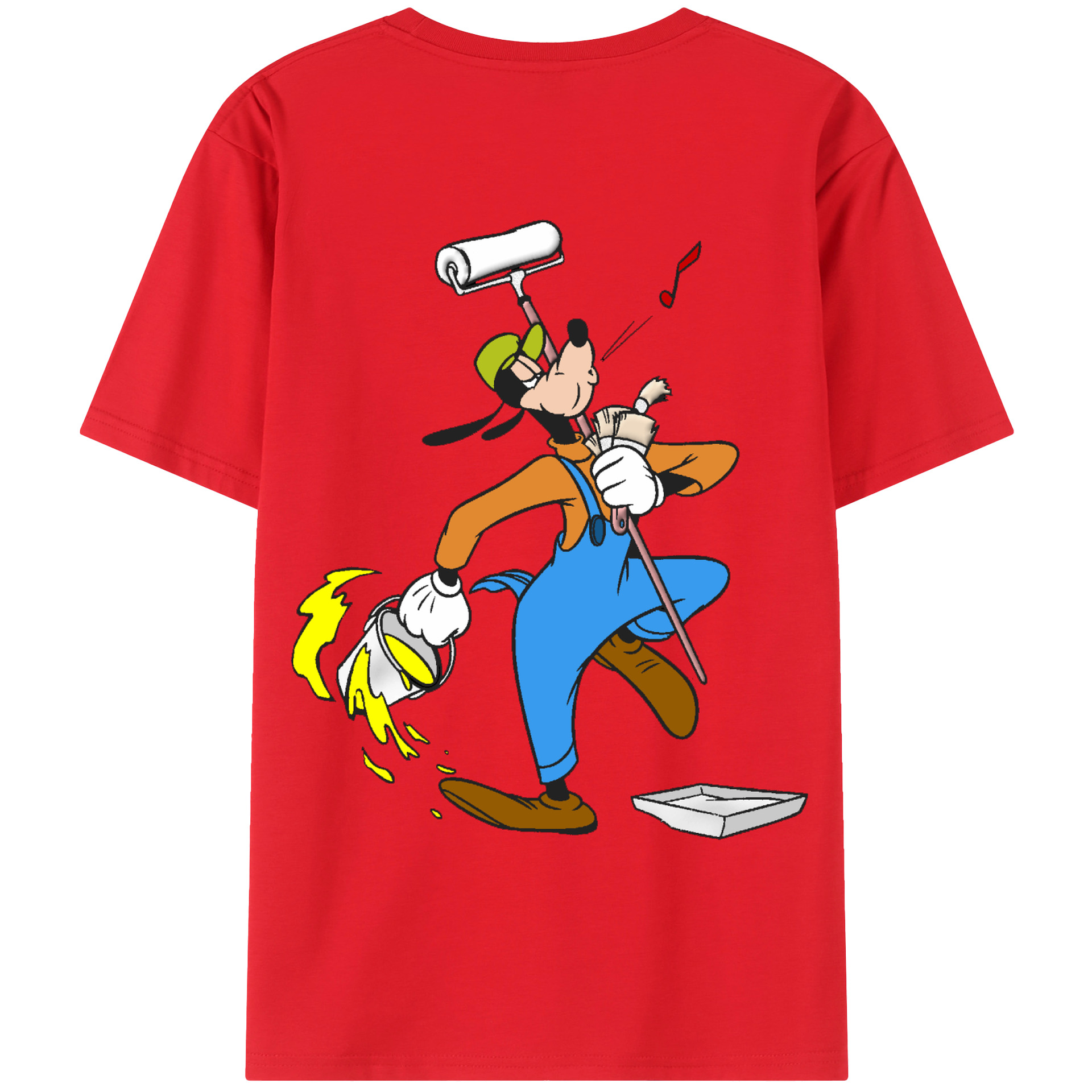 （画像用） ミッキーマウス Mickey Mouse レディース半袖Tシャツ(バックプリント)