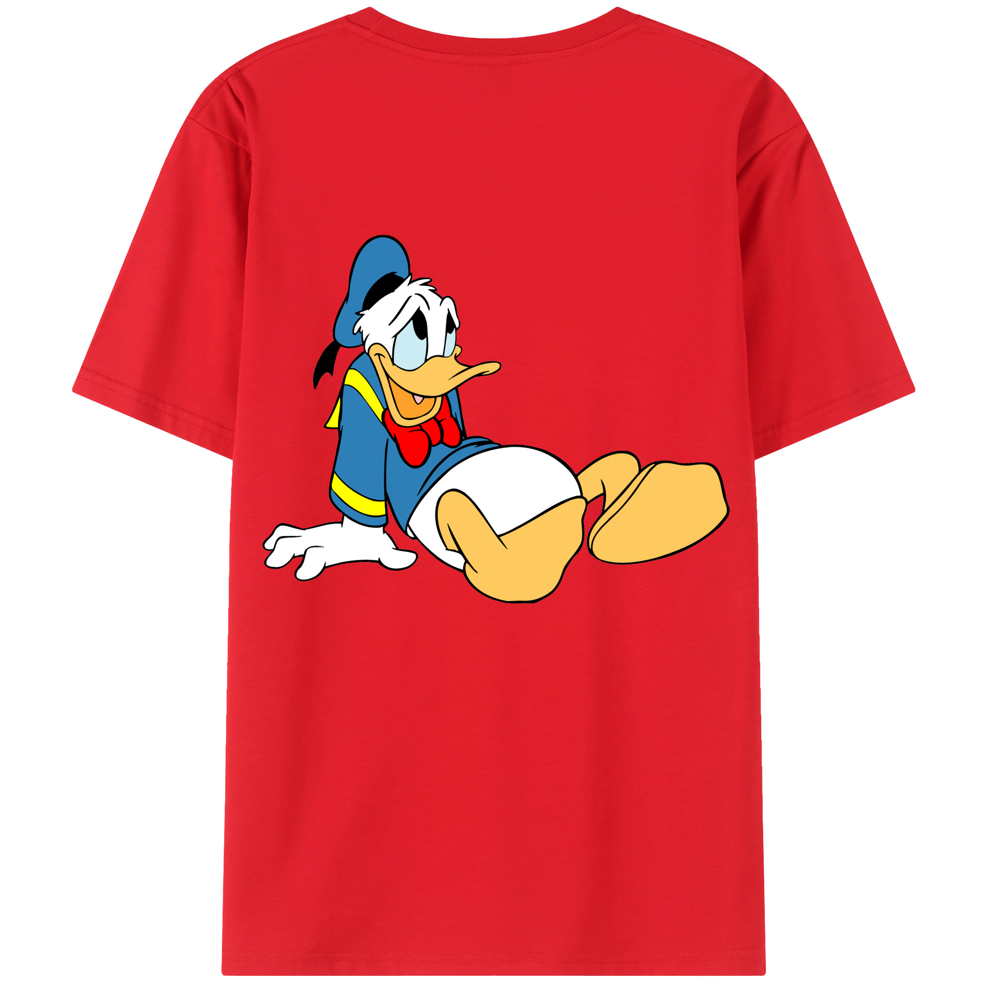 （画像用） ミッキーマウス Mickey Mouse レディース半袖Tシャツ(バックプリント)