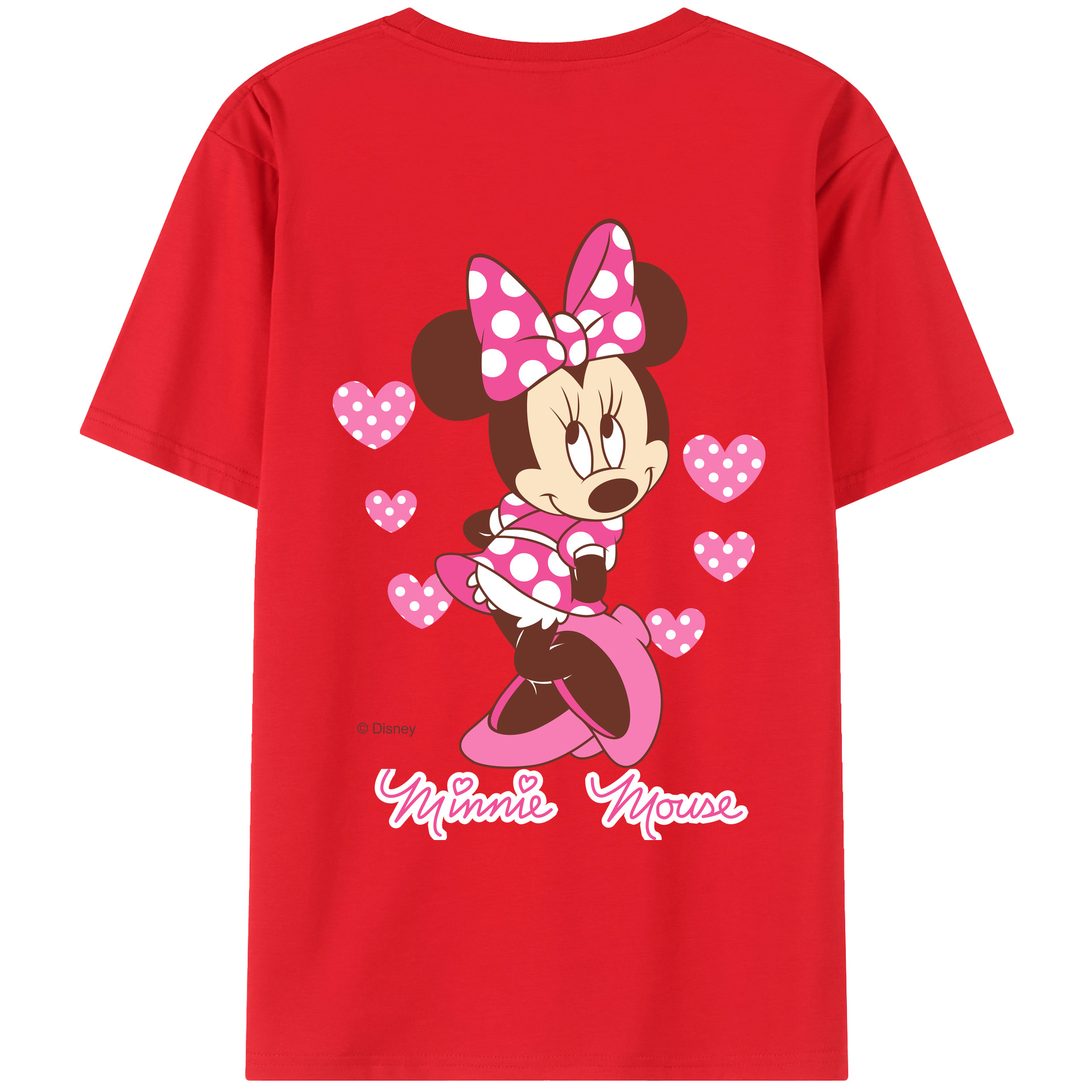 （画像用） ミッキーマウス Mickey Mouse レディース半袖Tシャツ(バックプリント)