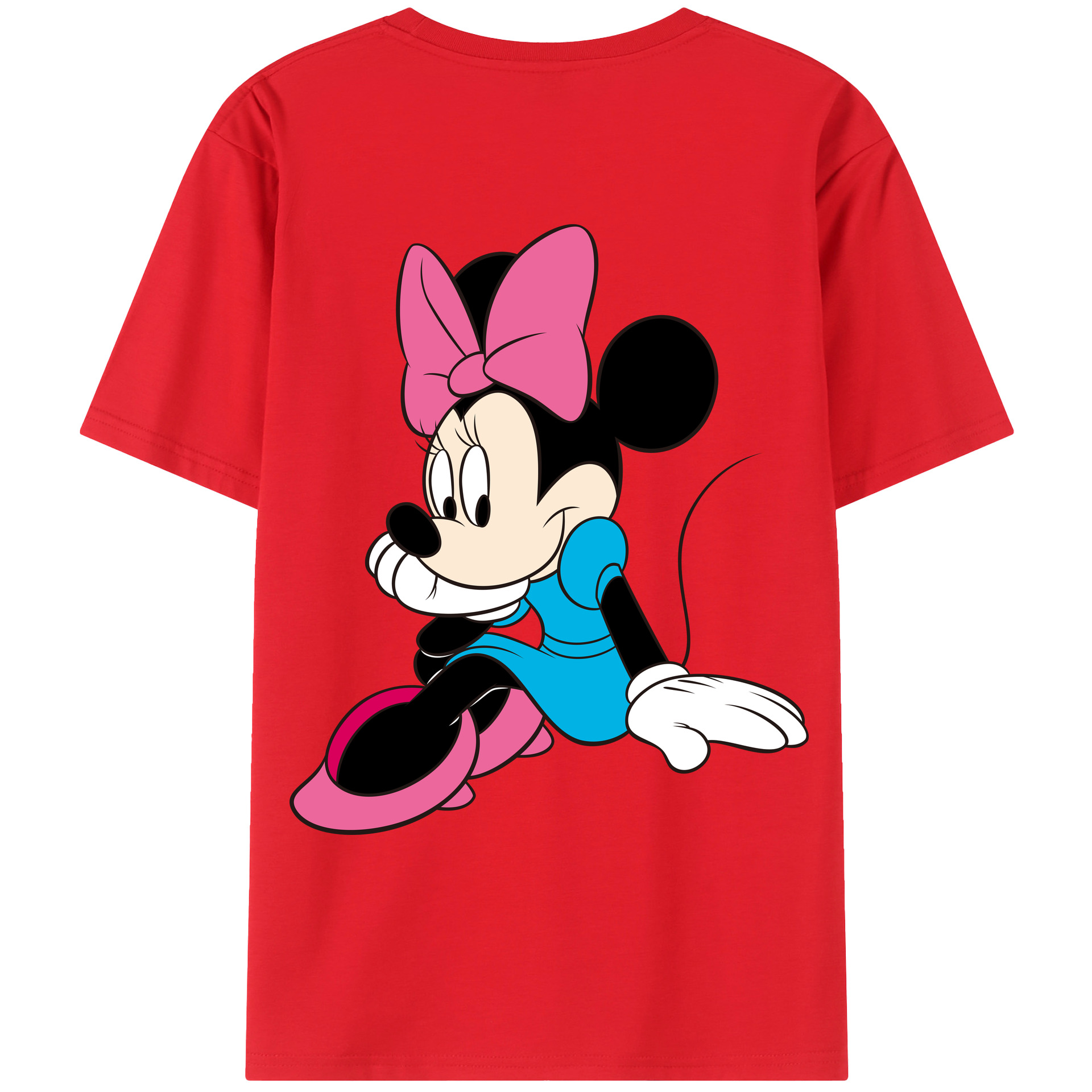 （画像用） ミッキーマウス Mickey Mouse レディース半袖Tシャツ(バックプリント)