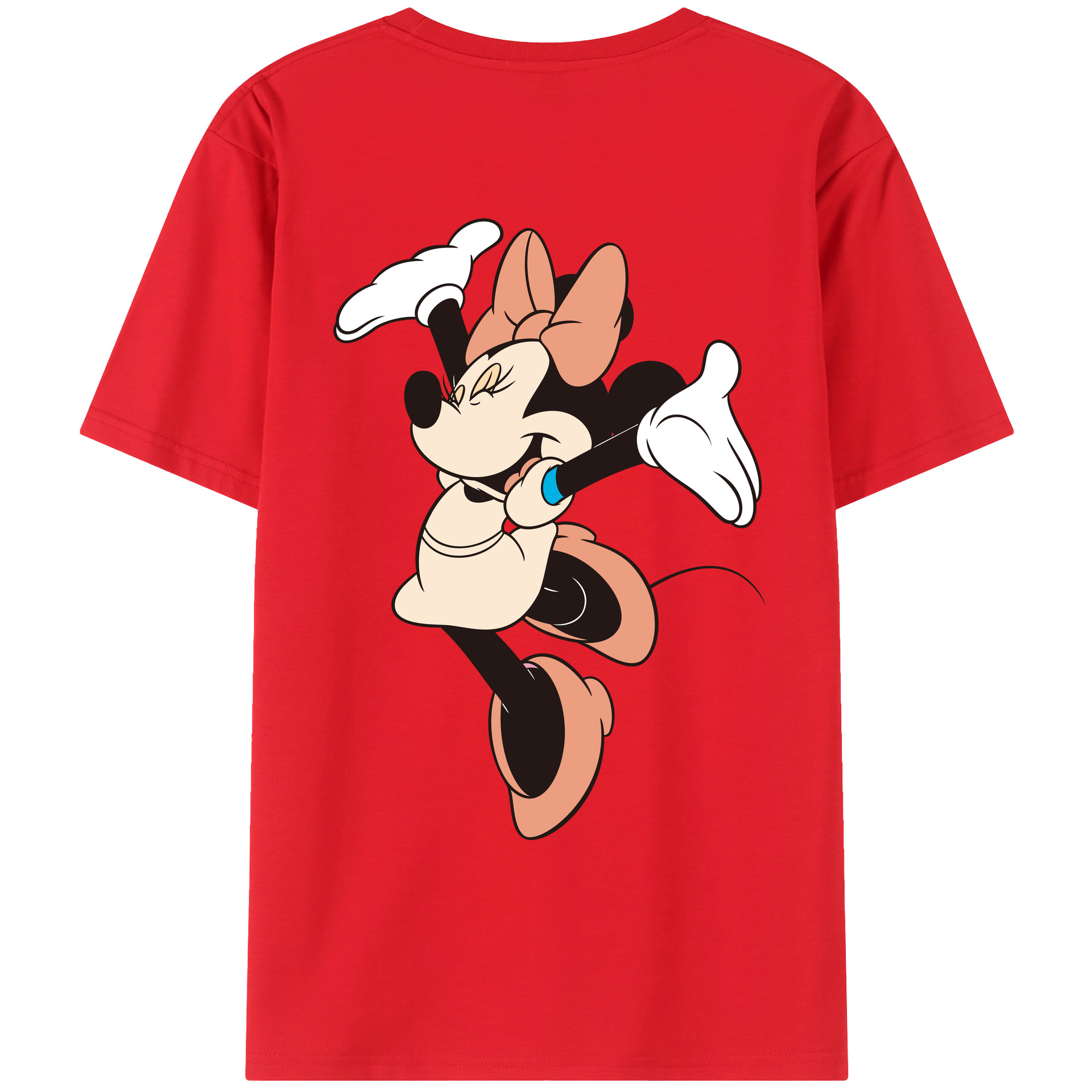 （画像用） ミッキーマウス Mickey Mouse レディース半袖Tシャツ(バックプリント)
