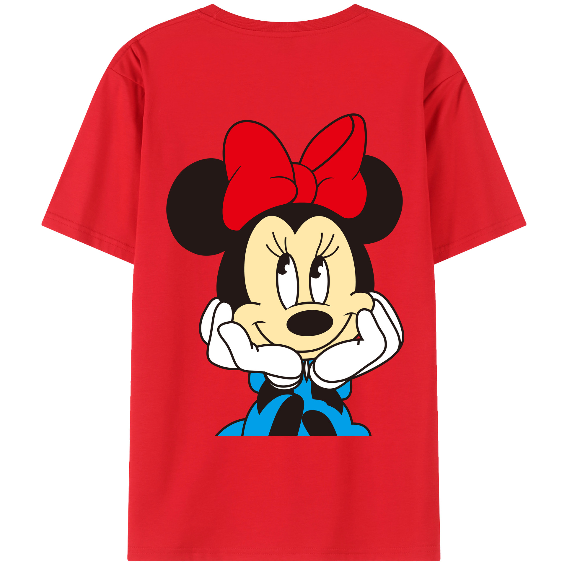 （画像用） ミッキーマウス Mickey Mouse レディース半袖Tシャツ(バックプリント)