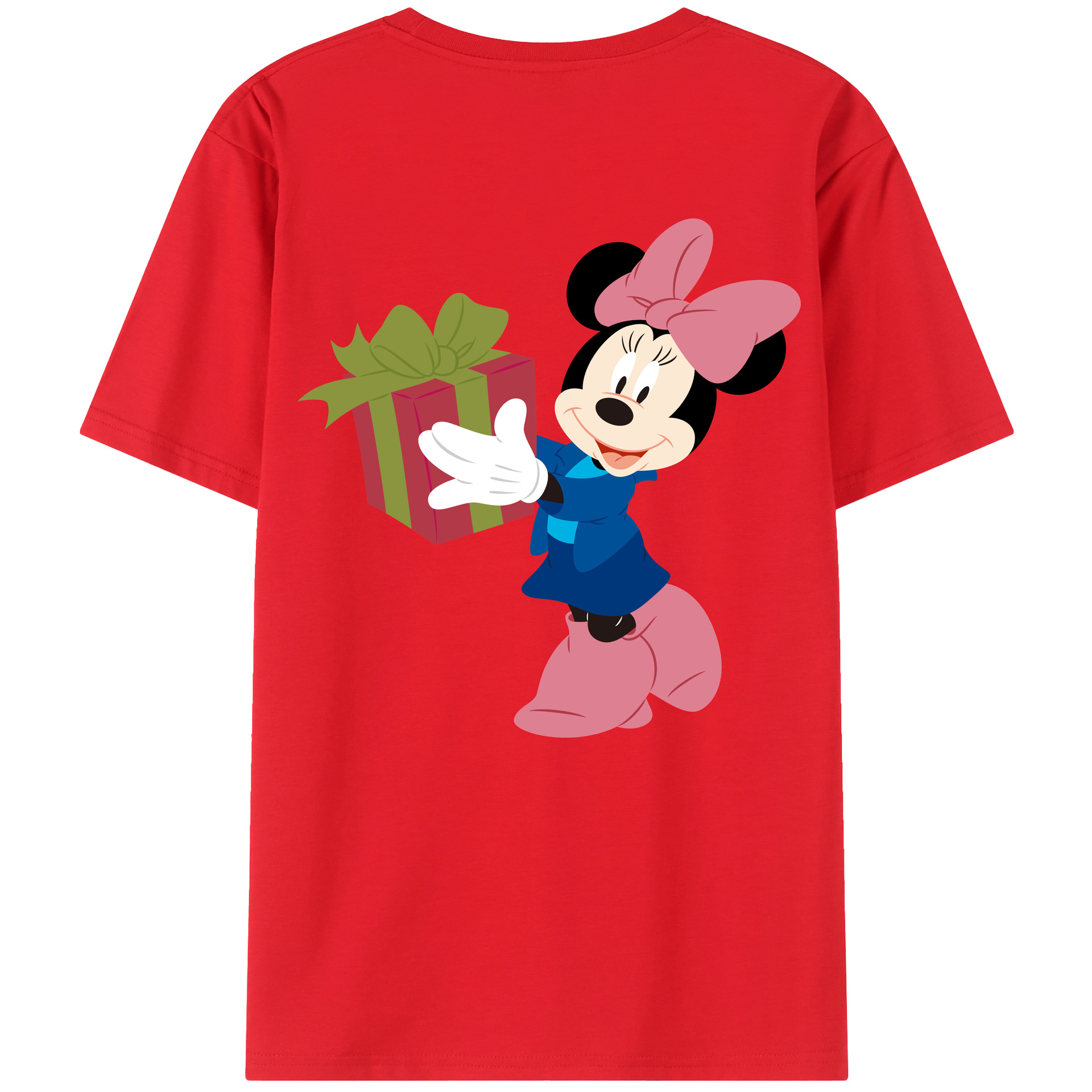 （画像用） ミッキーマウス Mickey Mouse レディース半袖Tシャツ(バックプリント)