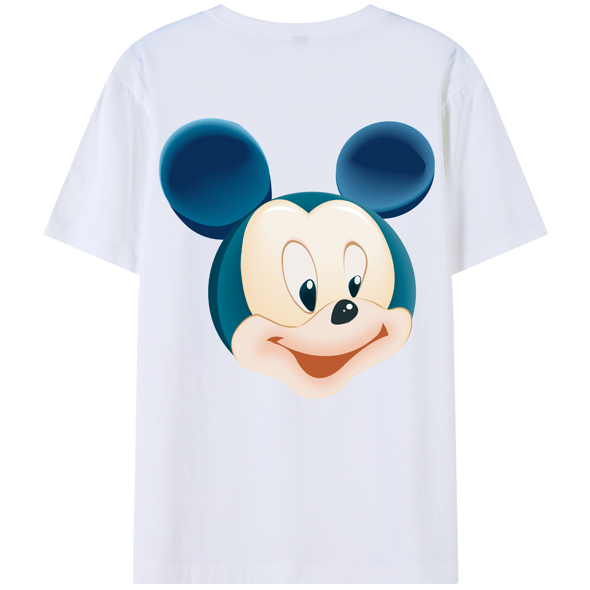 （画像用） ミッキーマウス Mickey Mouse レディース半袖Tシャツ(バックプリント)