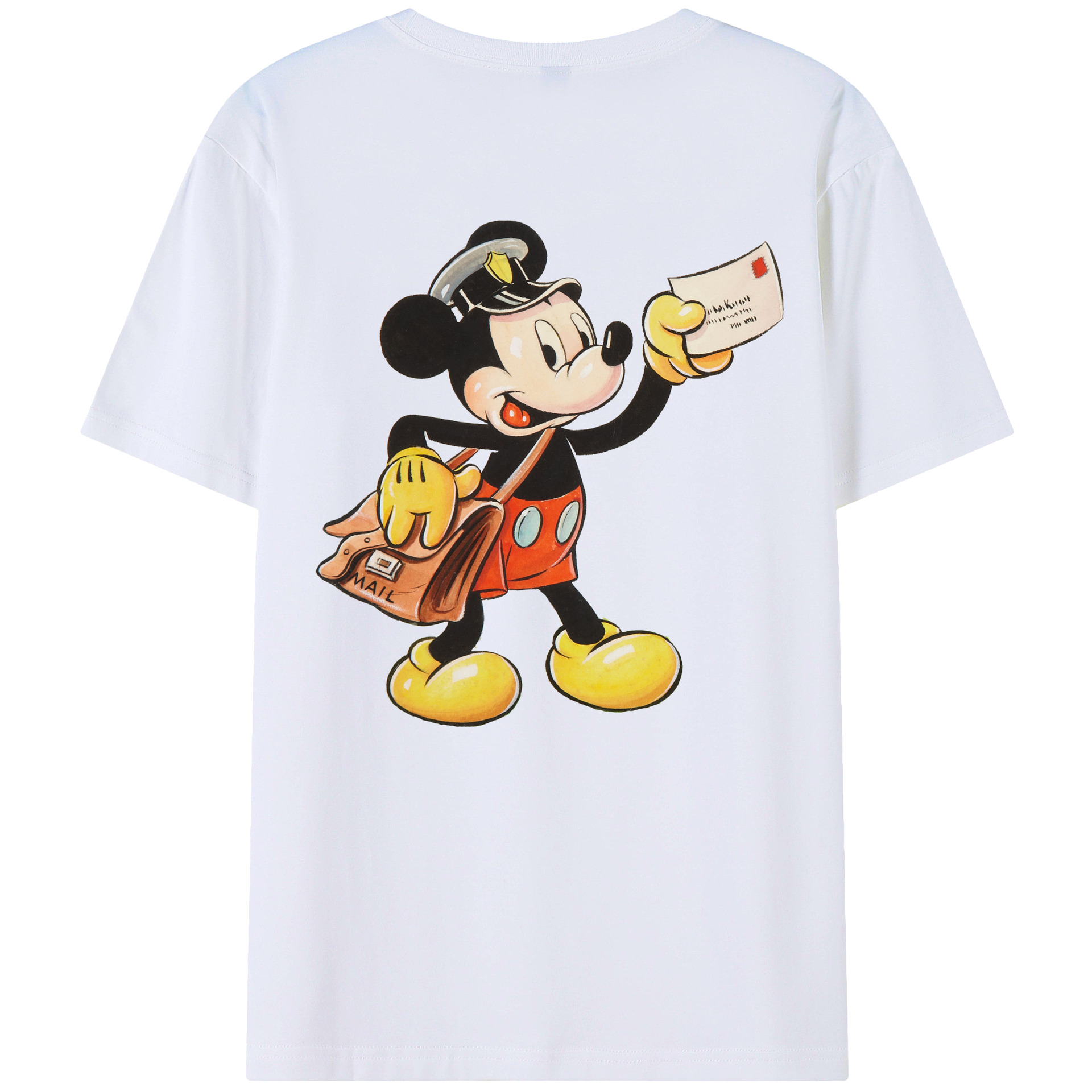 （画像用） ミッキーマウス Mickey Mouse レディース半袖Tシャツ(バックプリント)