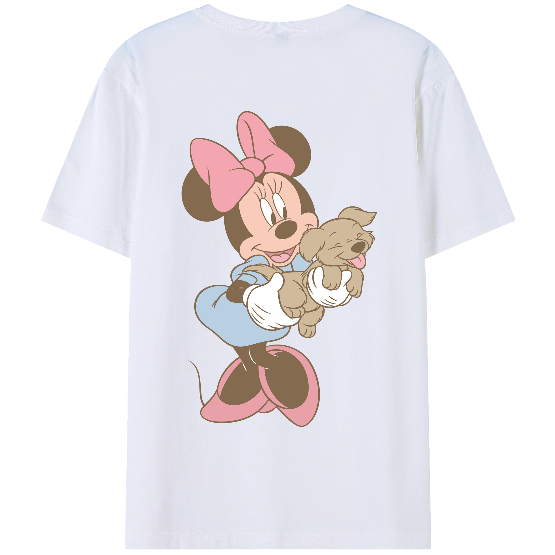（画像用） ミッキーマウス Mickey Mouse レディース半袖Tシャツ(バックプリント)