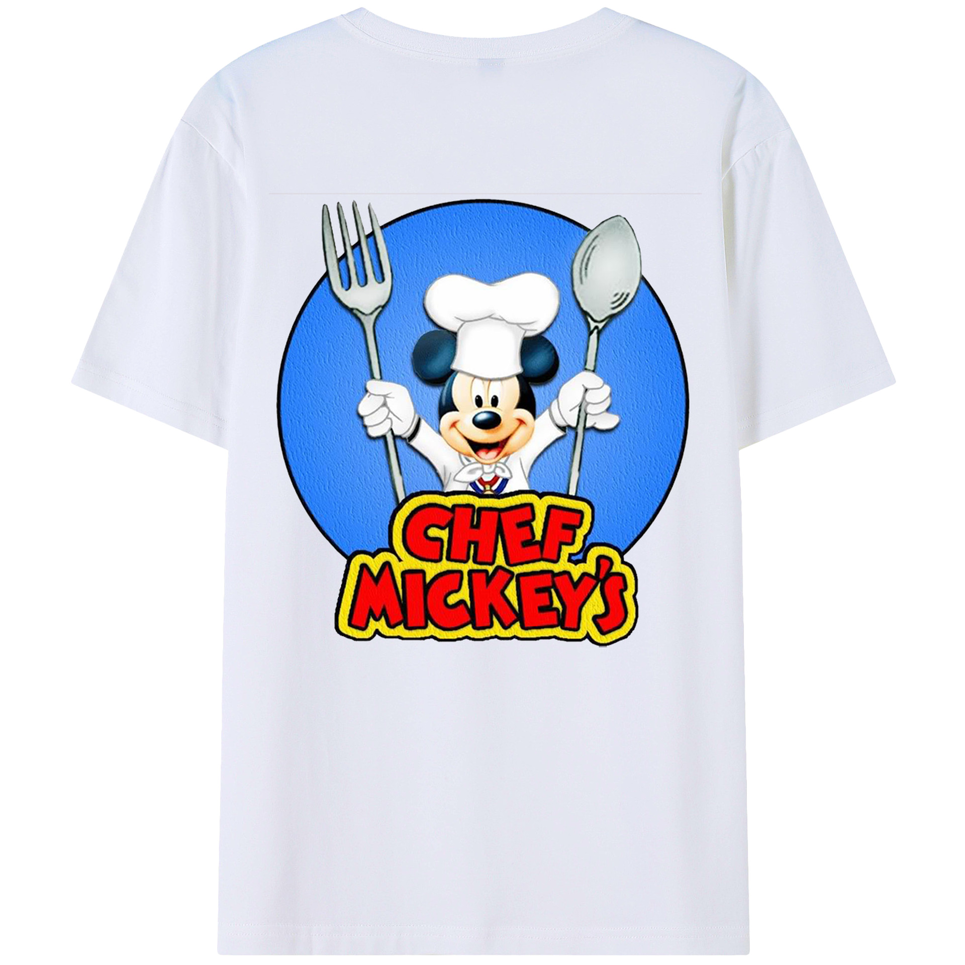 （画像用） ミッキーマウス Mickey Mouse レディース半袖Tシャツ(バックプリント)