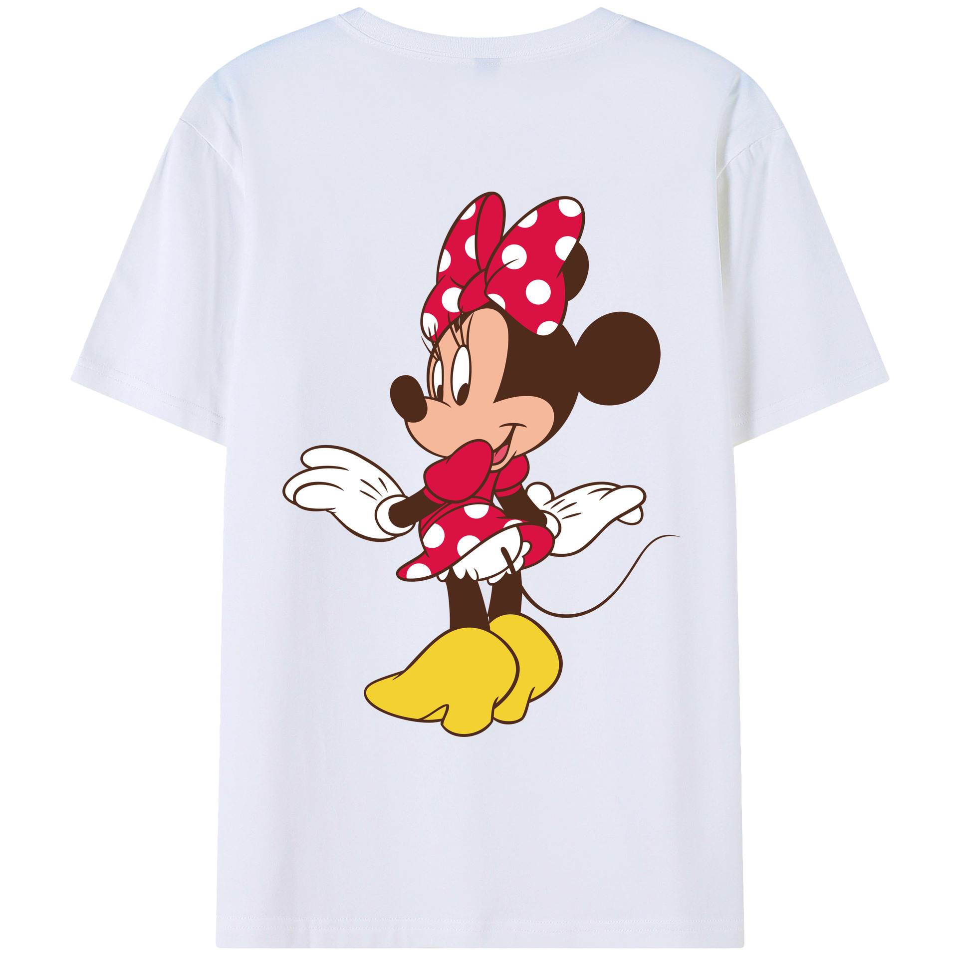 （画像用） ミッキーマウス Mickey Mouse レディース半袖Tシャツ(バックプリント)