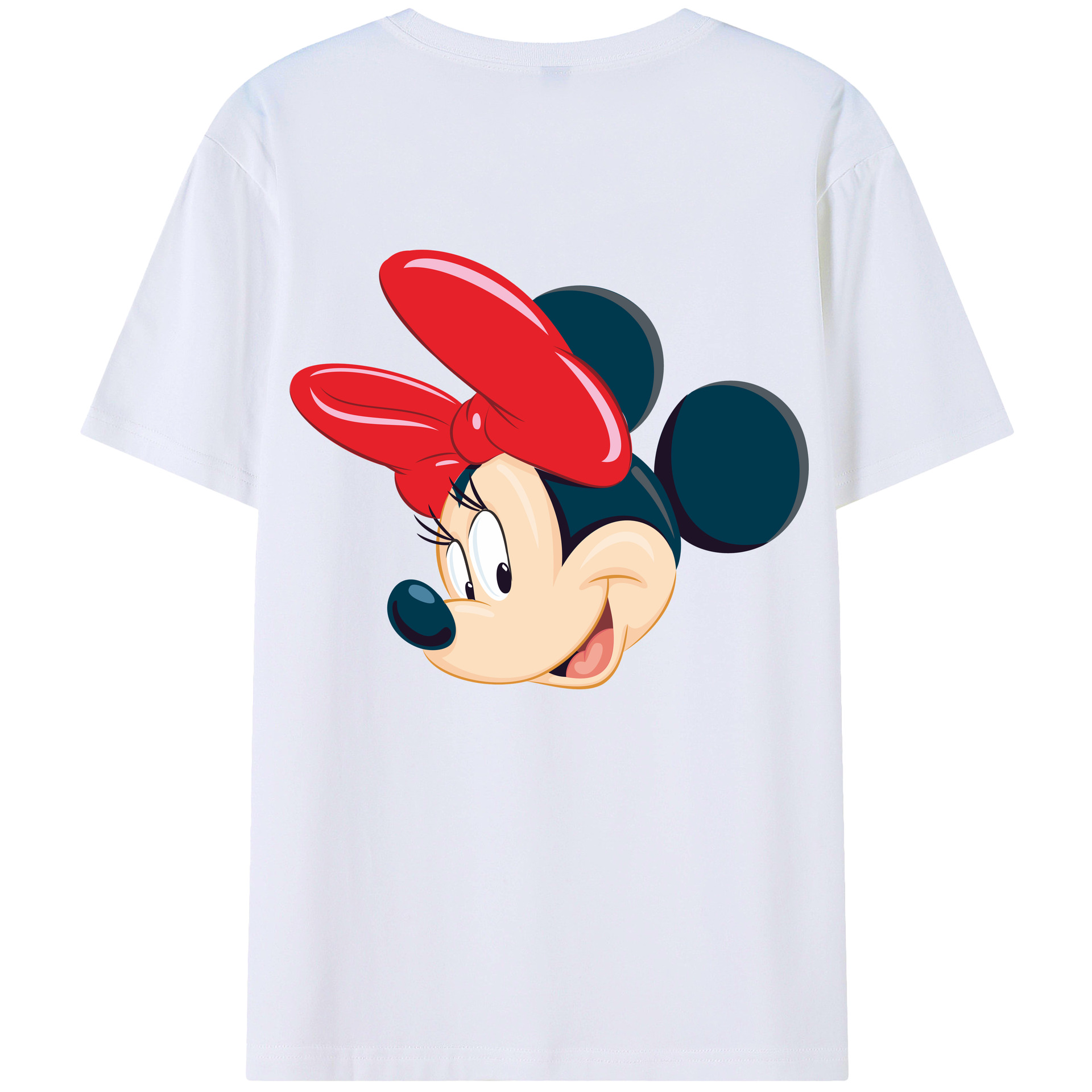 （画像用） ミッキーマウス Mickey Mouse レディース半袖Tシャツ(バックプリント)