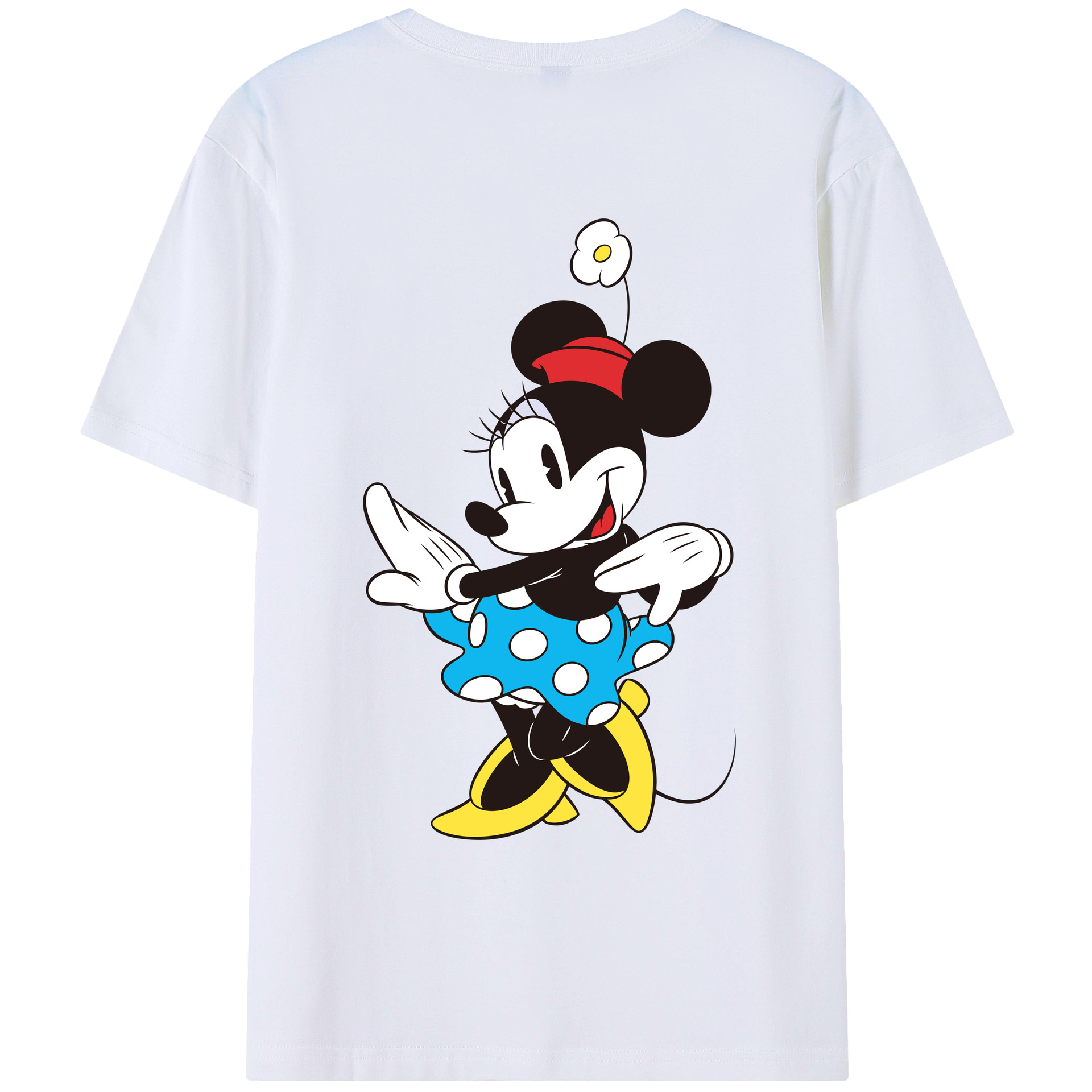 （画像用） ミッキーマウス Mickey Mouse レディース半袖Tシャツ(バックプリント)