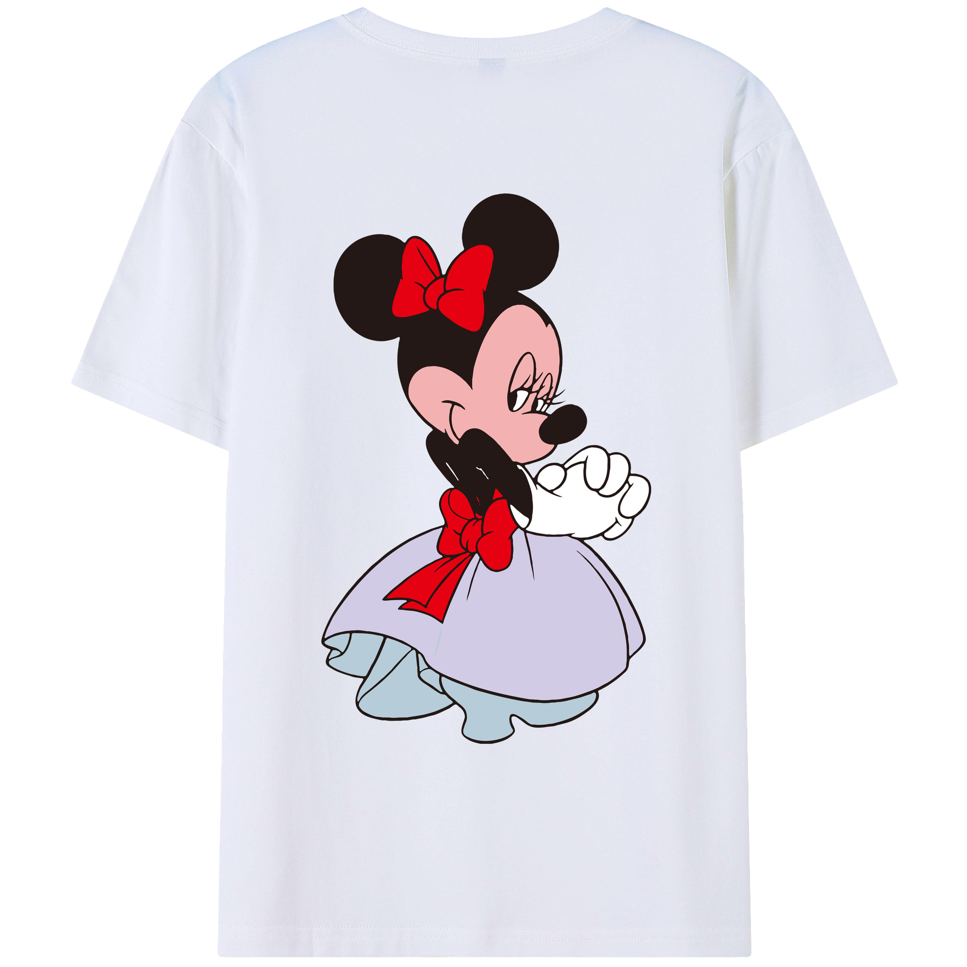（画像用） ミッキーマウス Mickey Mouse レディース半袖Tシャツ(バックプリント)