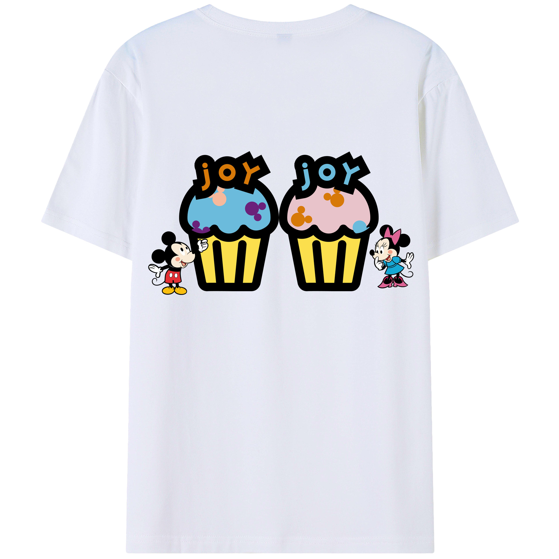 ミッキーマウス Mickey Mouse レディース半袖Tシャツ(バックプリント)