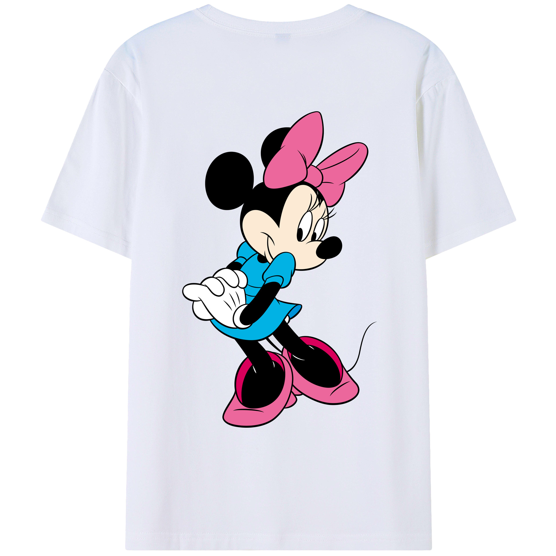 （画像用） ミッキーマウス Mickey Mouse レディース半袖Tシャツ(バックプリント)