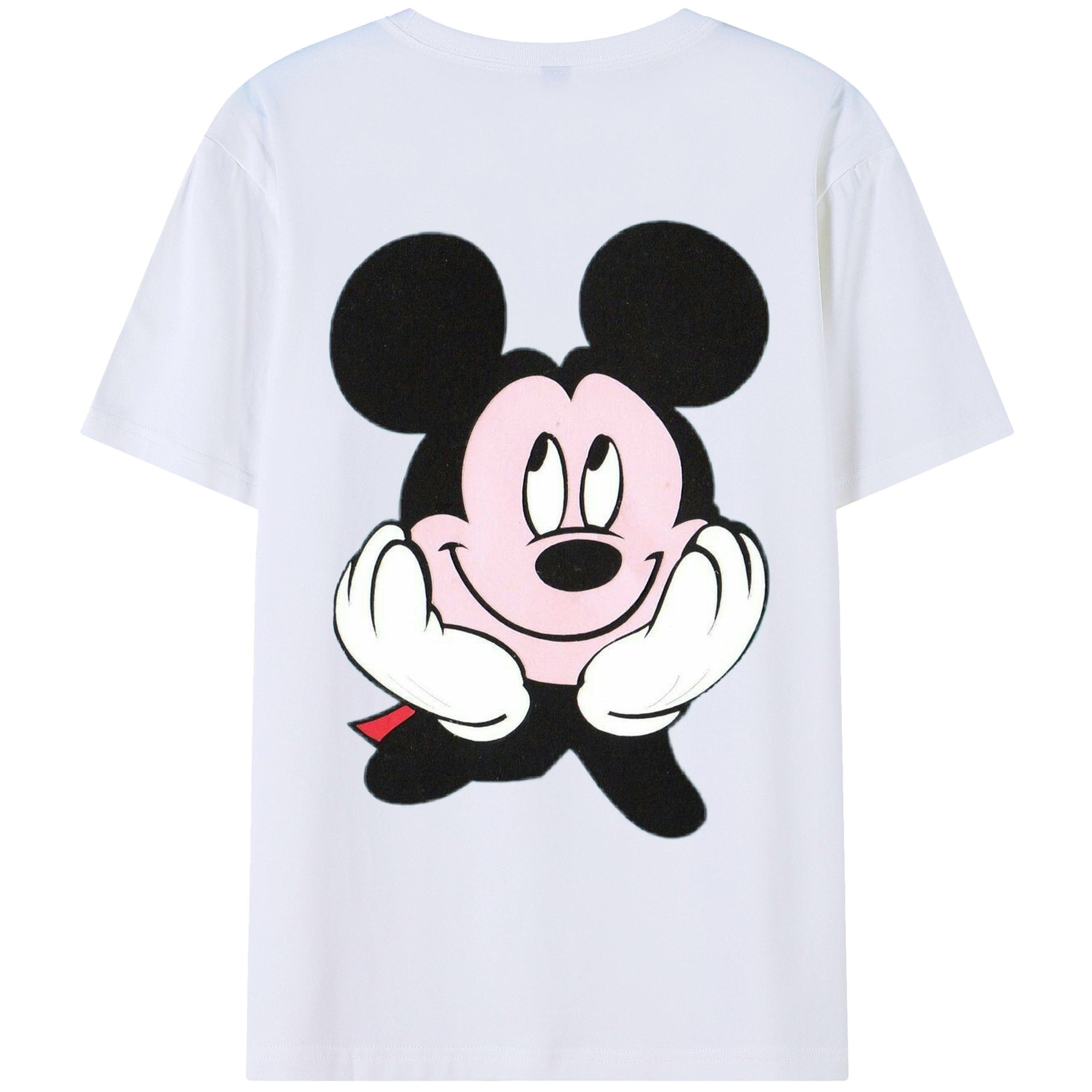 （画像用） ミッキーマウス Mickey Mouse レディース半袖Tシャツ(バックプリント)