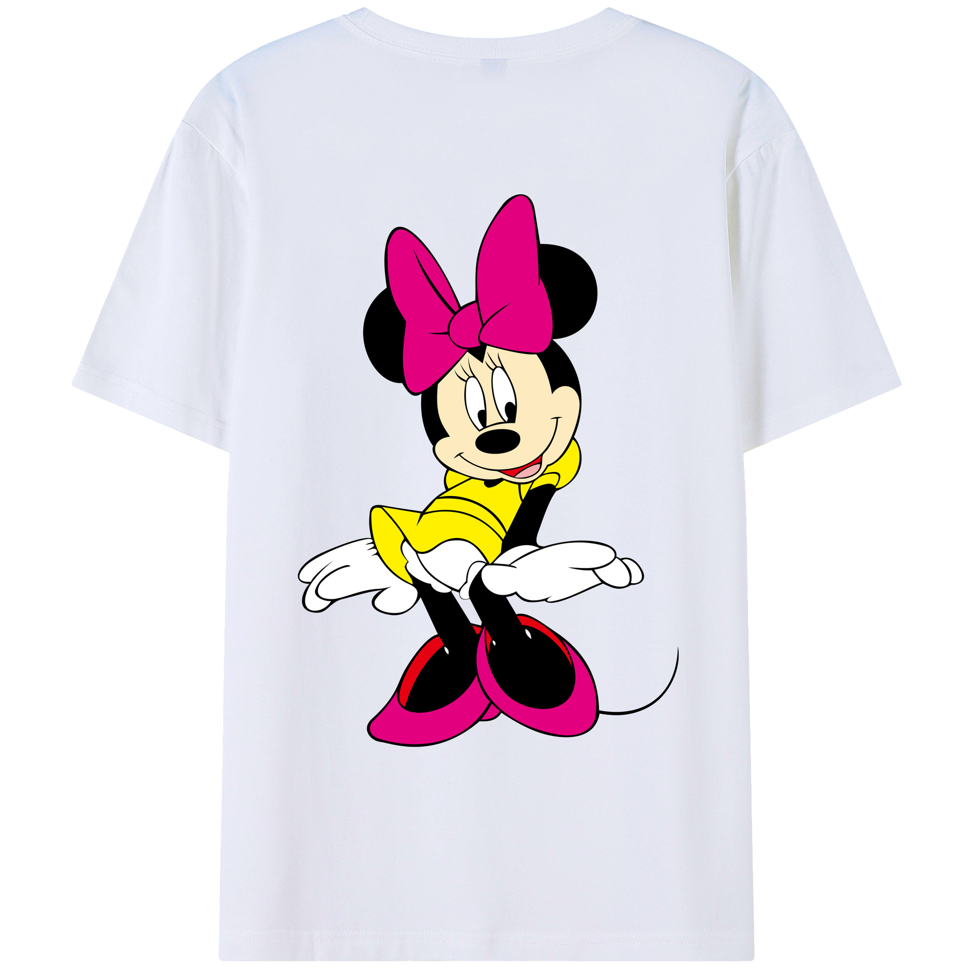 （画像用） ミッキーマウス Mickey Mouse レディース半袖Tシャツ(バックプリント)