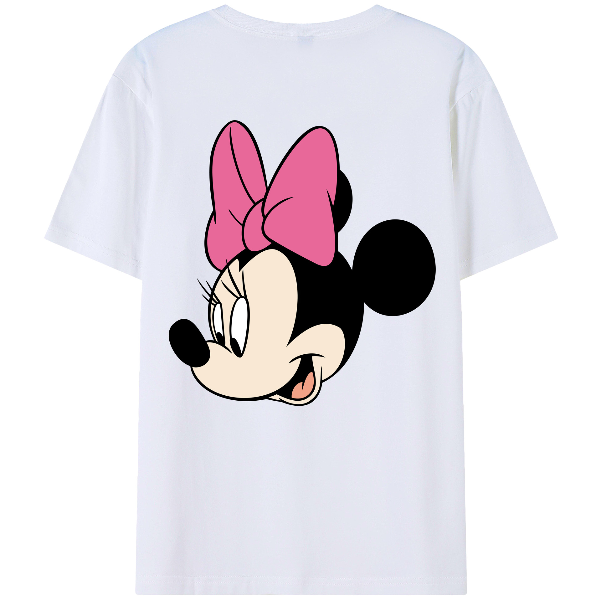 （画像用） ミッキーマウス Mickey Mouse レディース半袖Tシャツ(バックプリント)