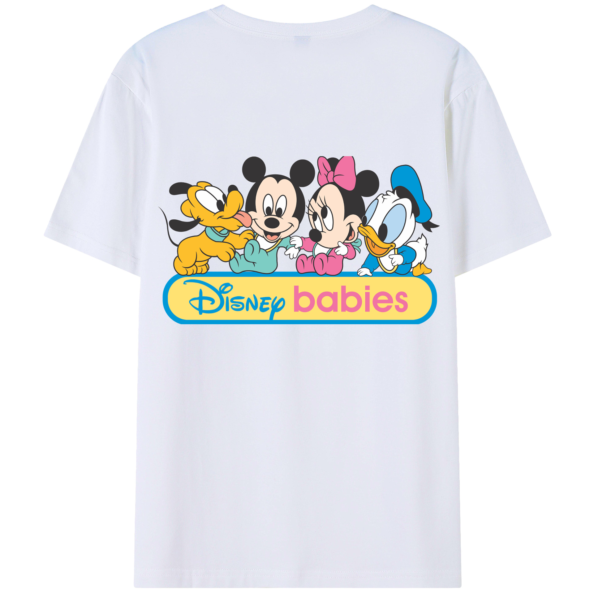 （画像用） ミッキーマウス Mickey Mouse レディース半袖Tシャツ(バックプリント)
