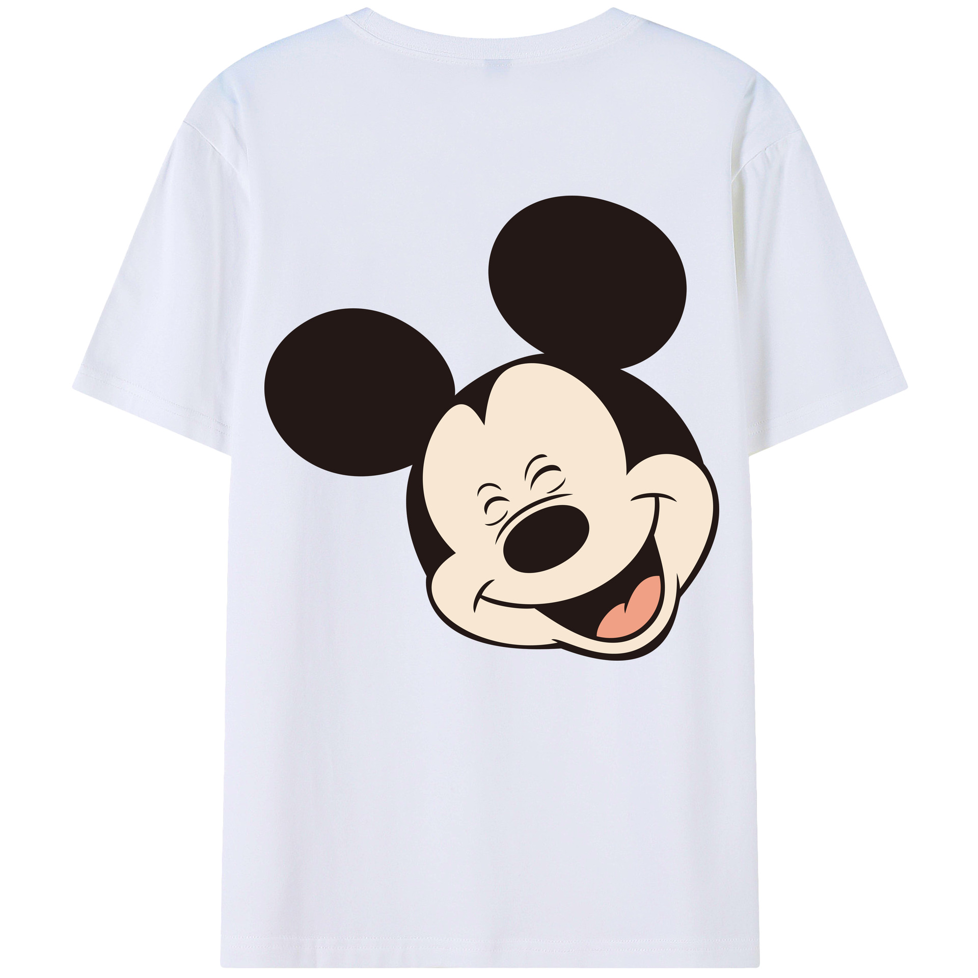 （画像用） ミッキーマウス Mickey Mouse レディース半袖Tシャツ(バックプリント)