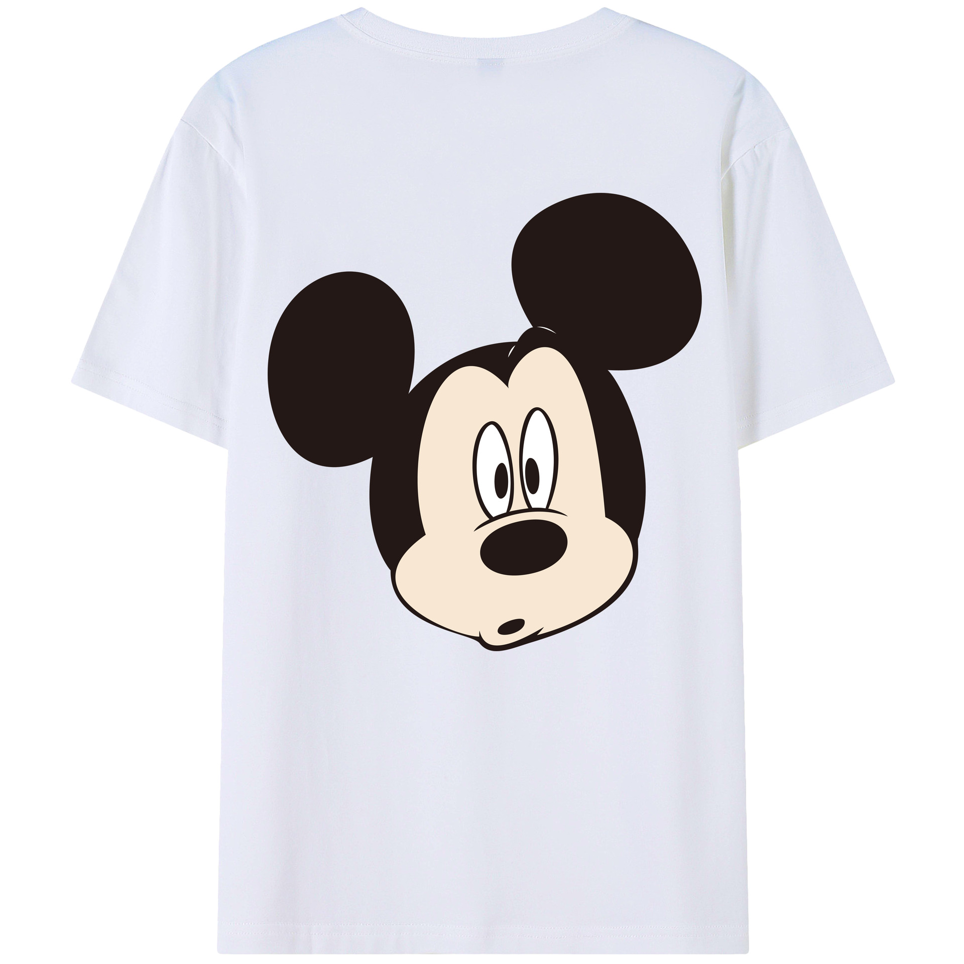 （画像用） ミッキーマウス Mickey Mouse レディース半袖Tシャツ(バックプリント)