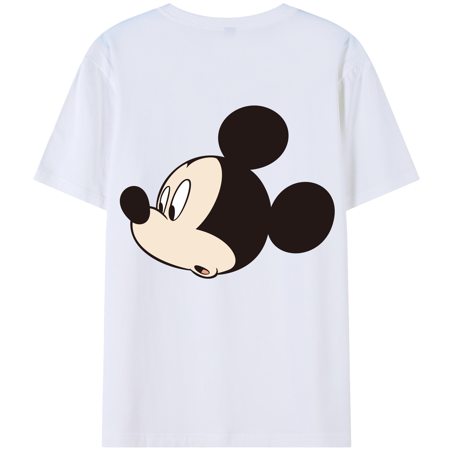 （画像用） ミッキーマウス Mickey Mouse レディース半袖Tシャツ(バックプリント)