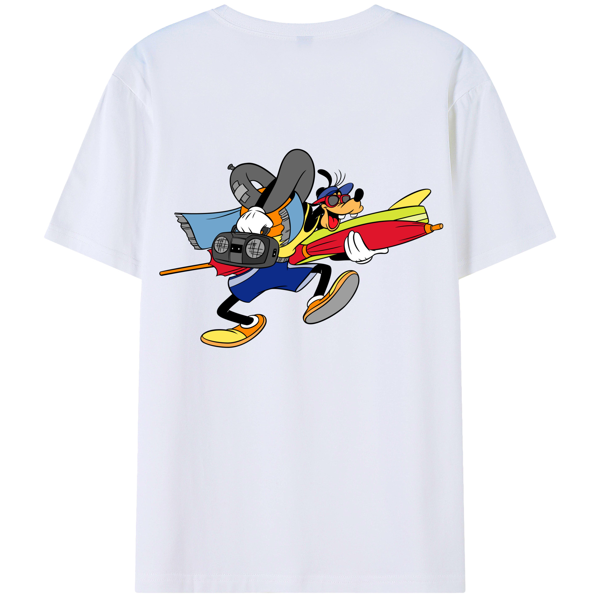 （画像用） ミッキーマウス Mickey Mouse レディース半袖Tシャツ(バックプリント)
