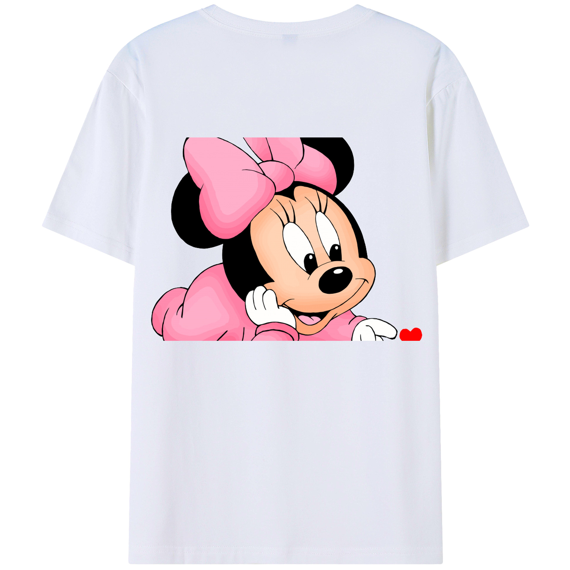 （画像用） ミッキーマウス Mickey Mouse レディース半袖Tシャツ(バックプリント)